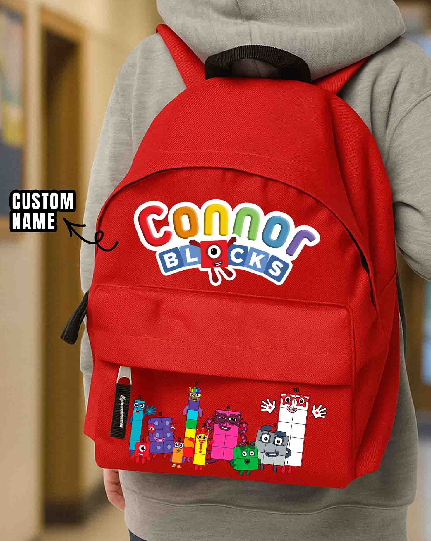 Numberblocks School Backpack with Name