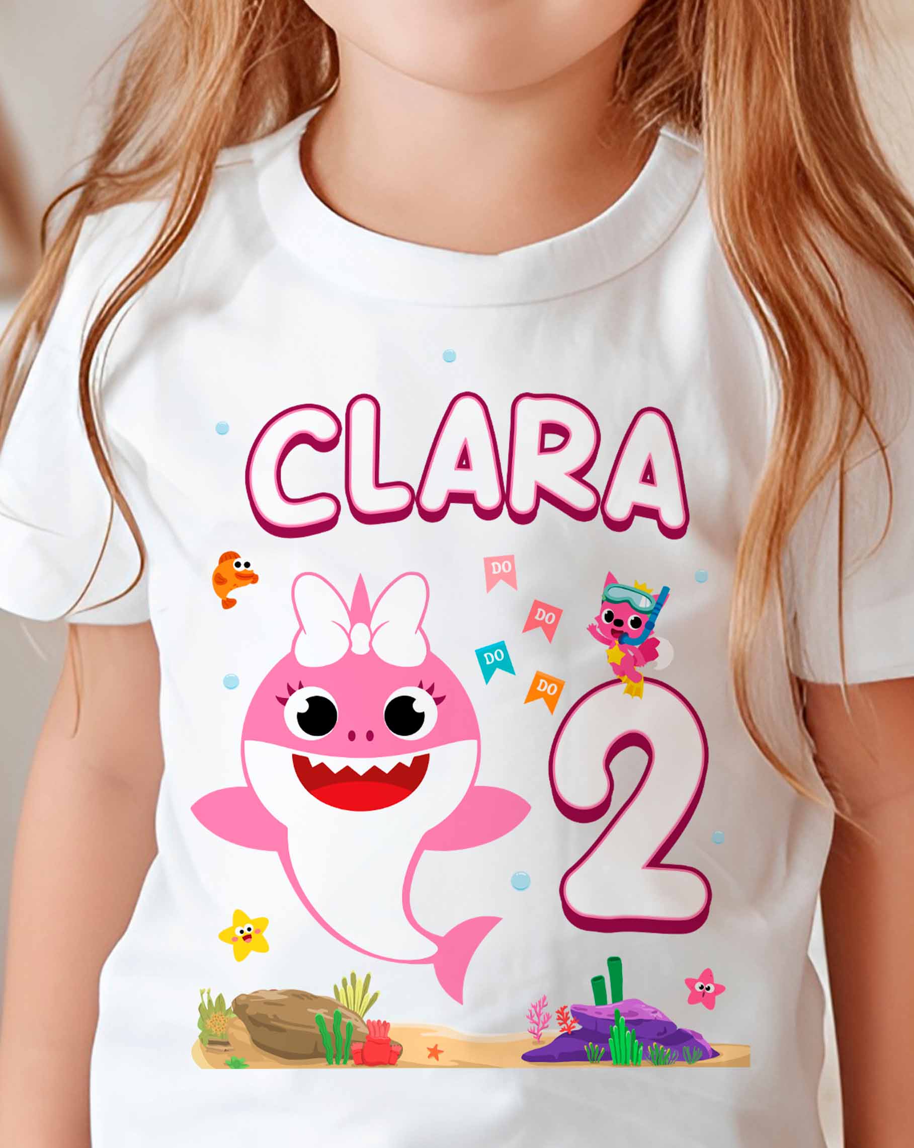 Baby Shark Girl Shirt Custom Name