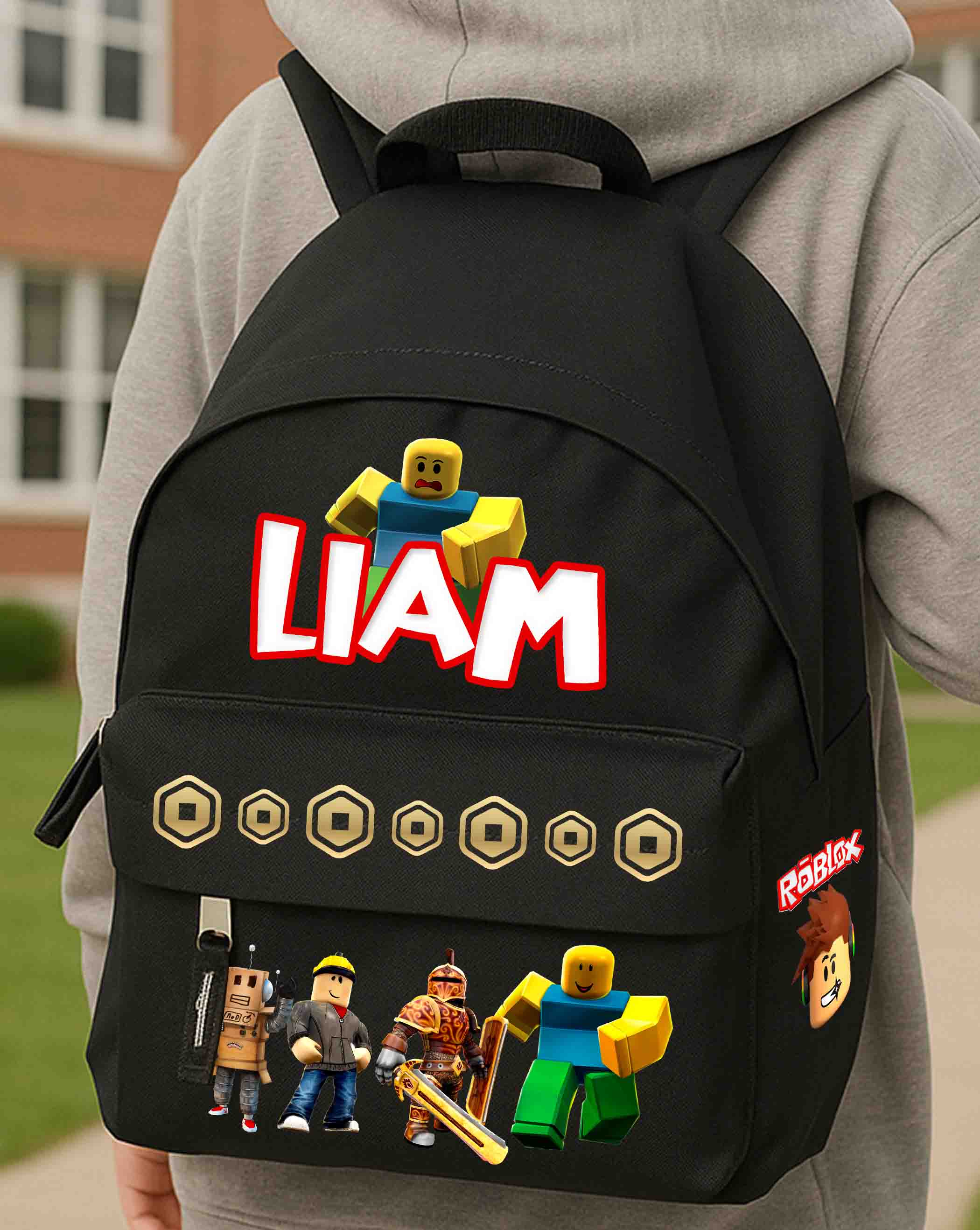 Roblox Kindergarten Backpack with Name