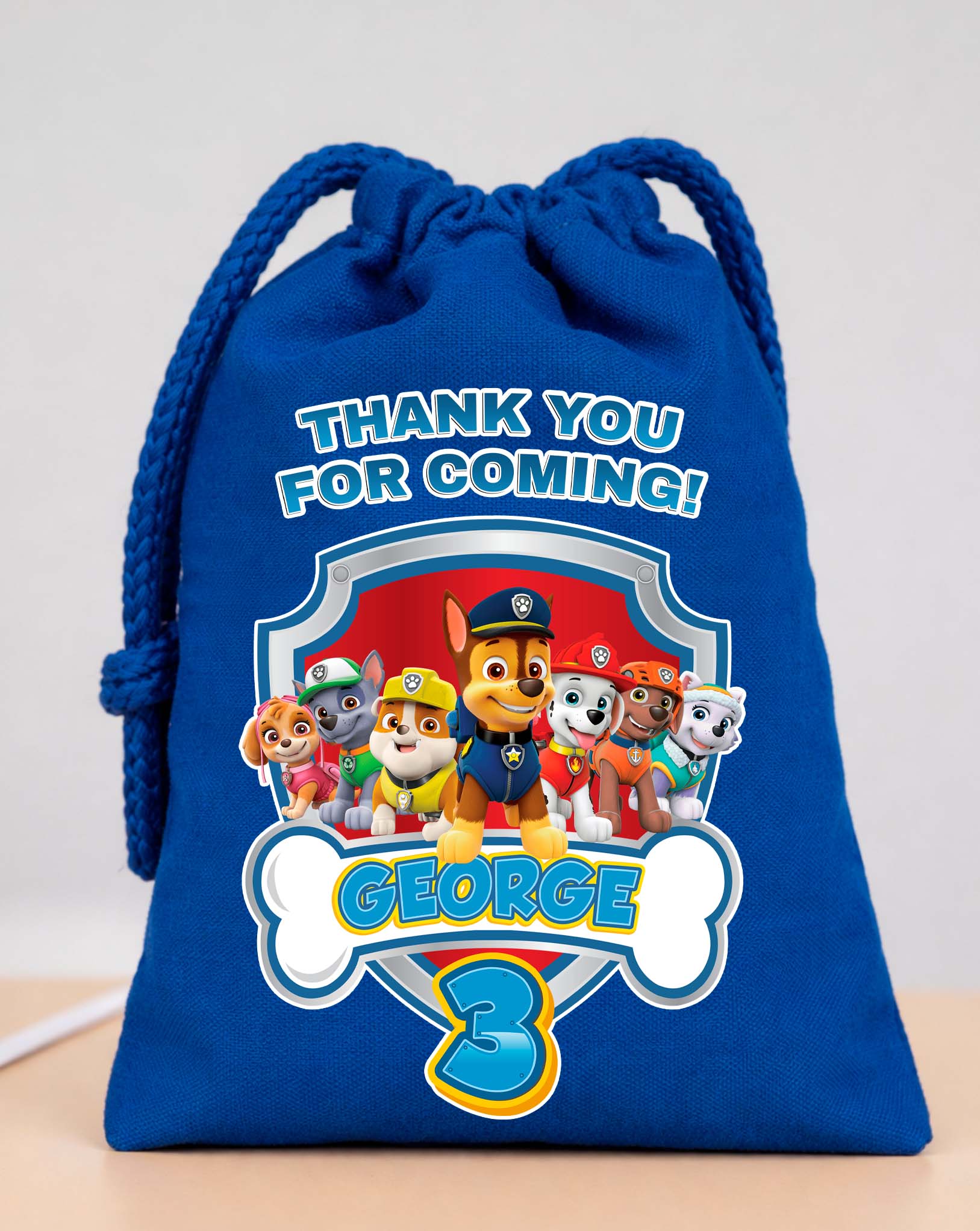 Paw Patrol Party Bags Custom Name
