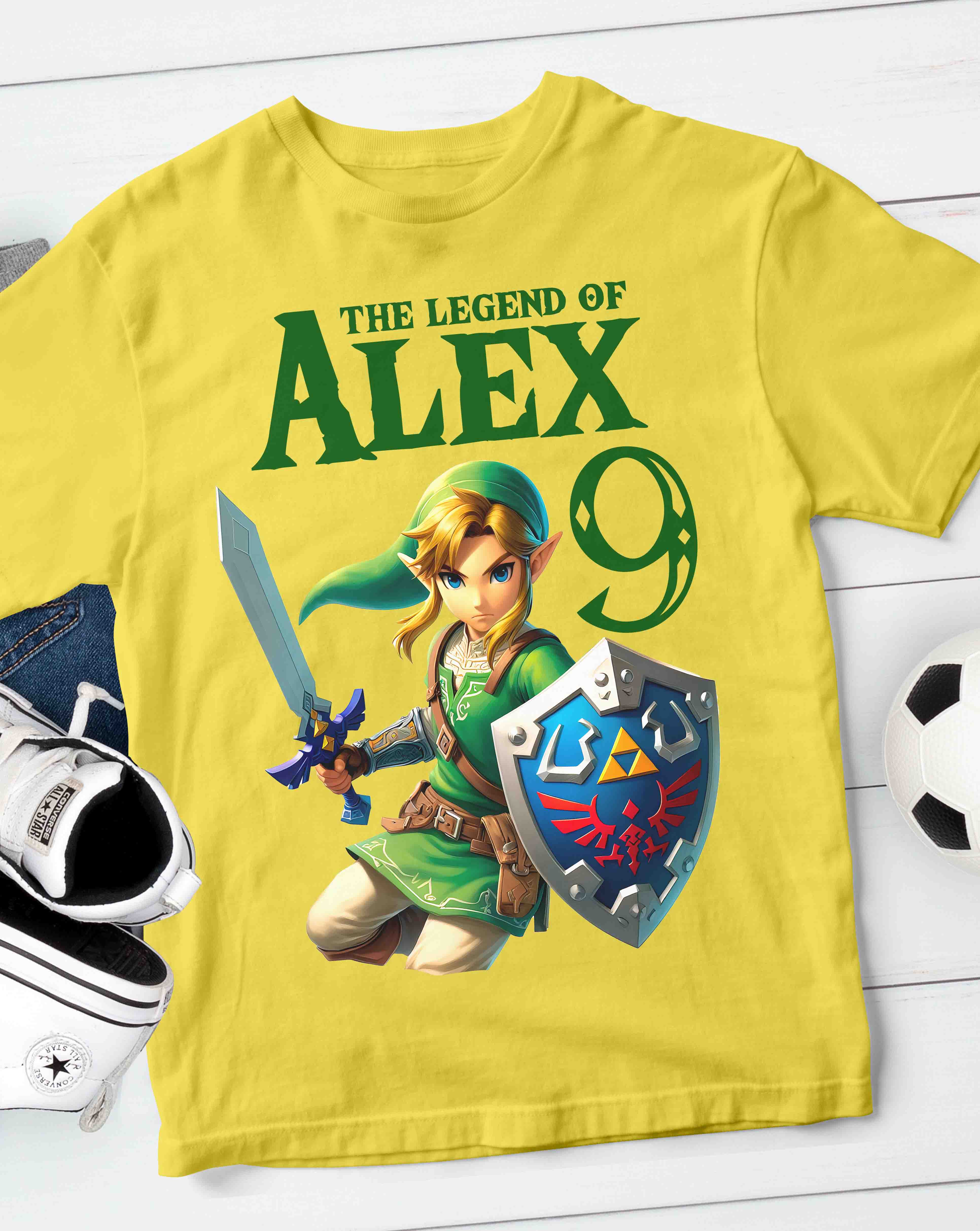 Zelda Birthday T-Shirt Custom Name 