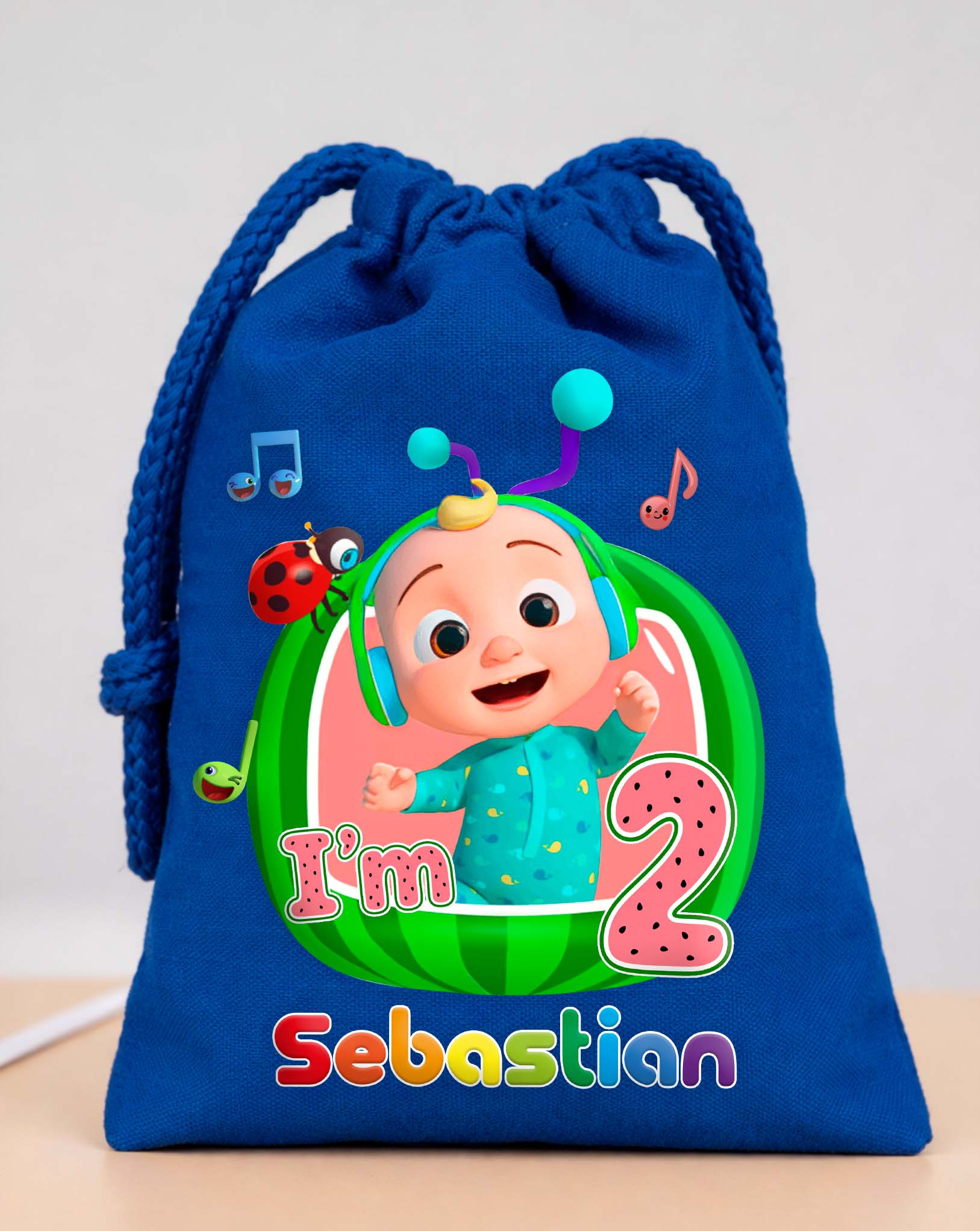 Cocomelon Birthday Party Bags Custom Name