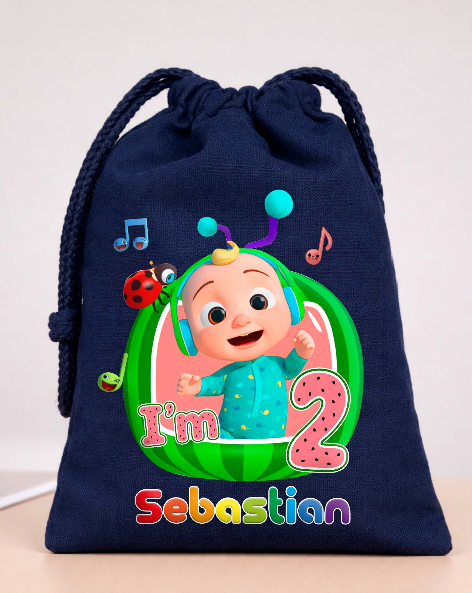 Cocomelon Birthday Party Bags Custom Name