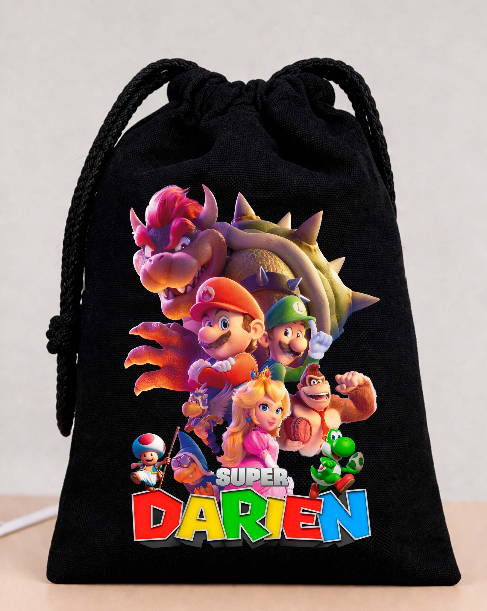 Super Mario Movie Party Bags Custom Name