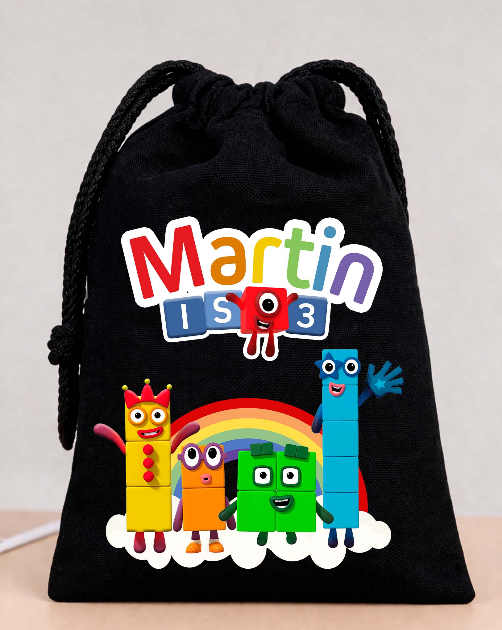 Numberblocks Party Bags Custom Name