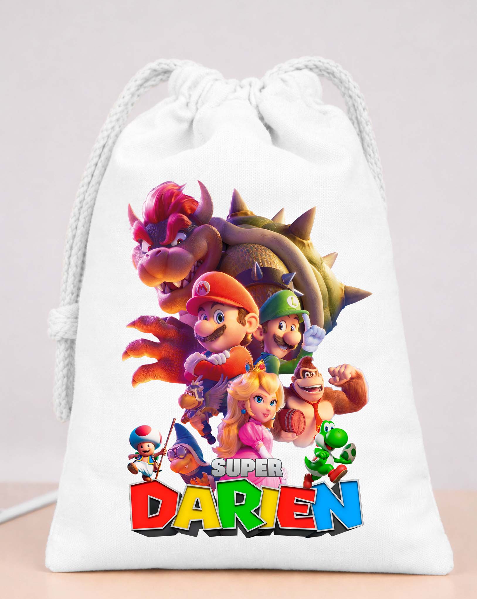 Super Mario Movie Party Bags Custom Name 