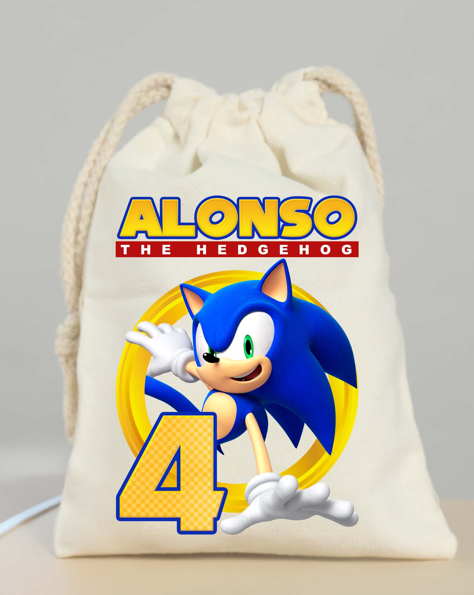 Sonic Party Bags Custom Name