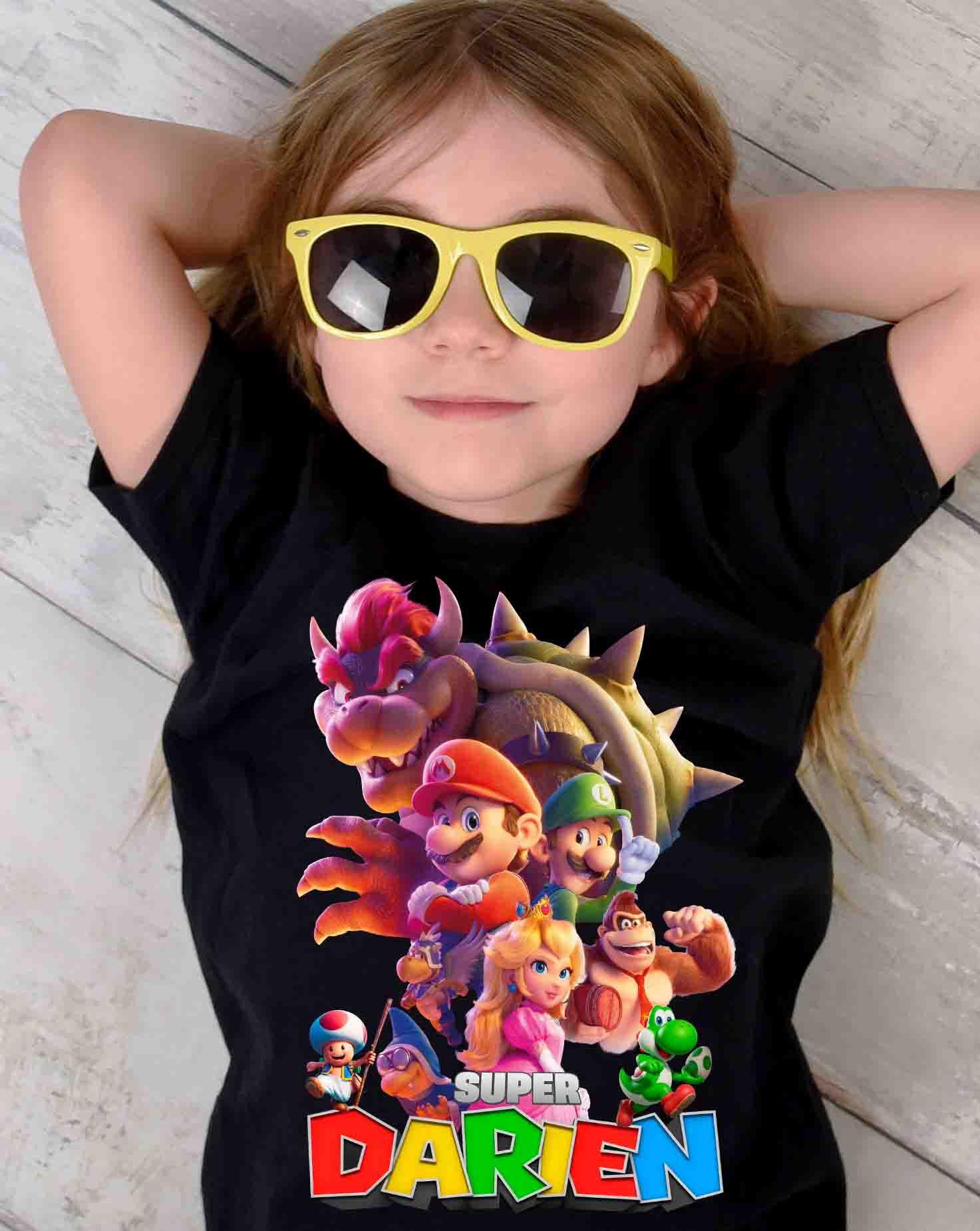 Mario T-Shirt with Custom Name 