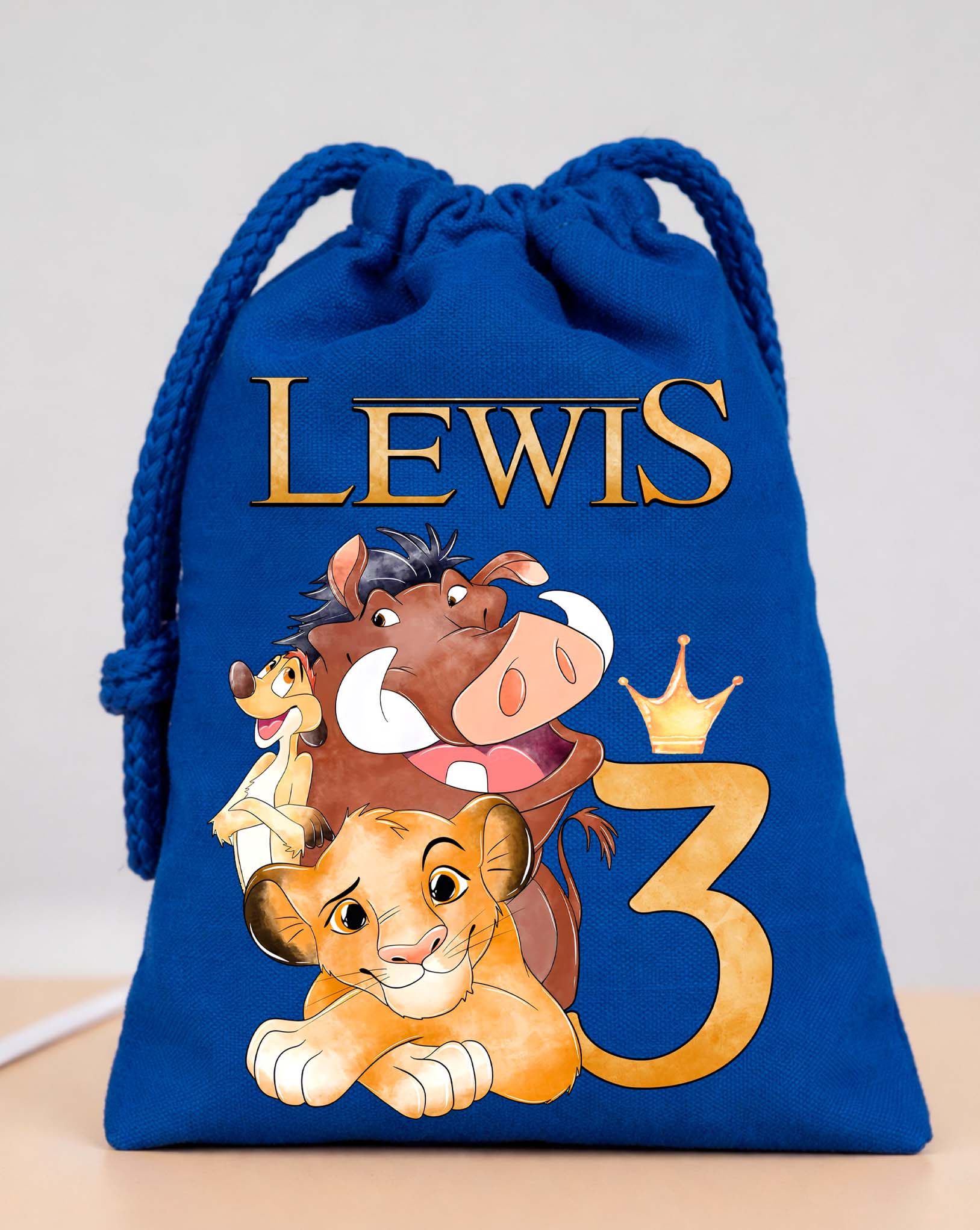 Simba Party Bags Custom Name 
