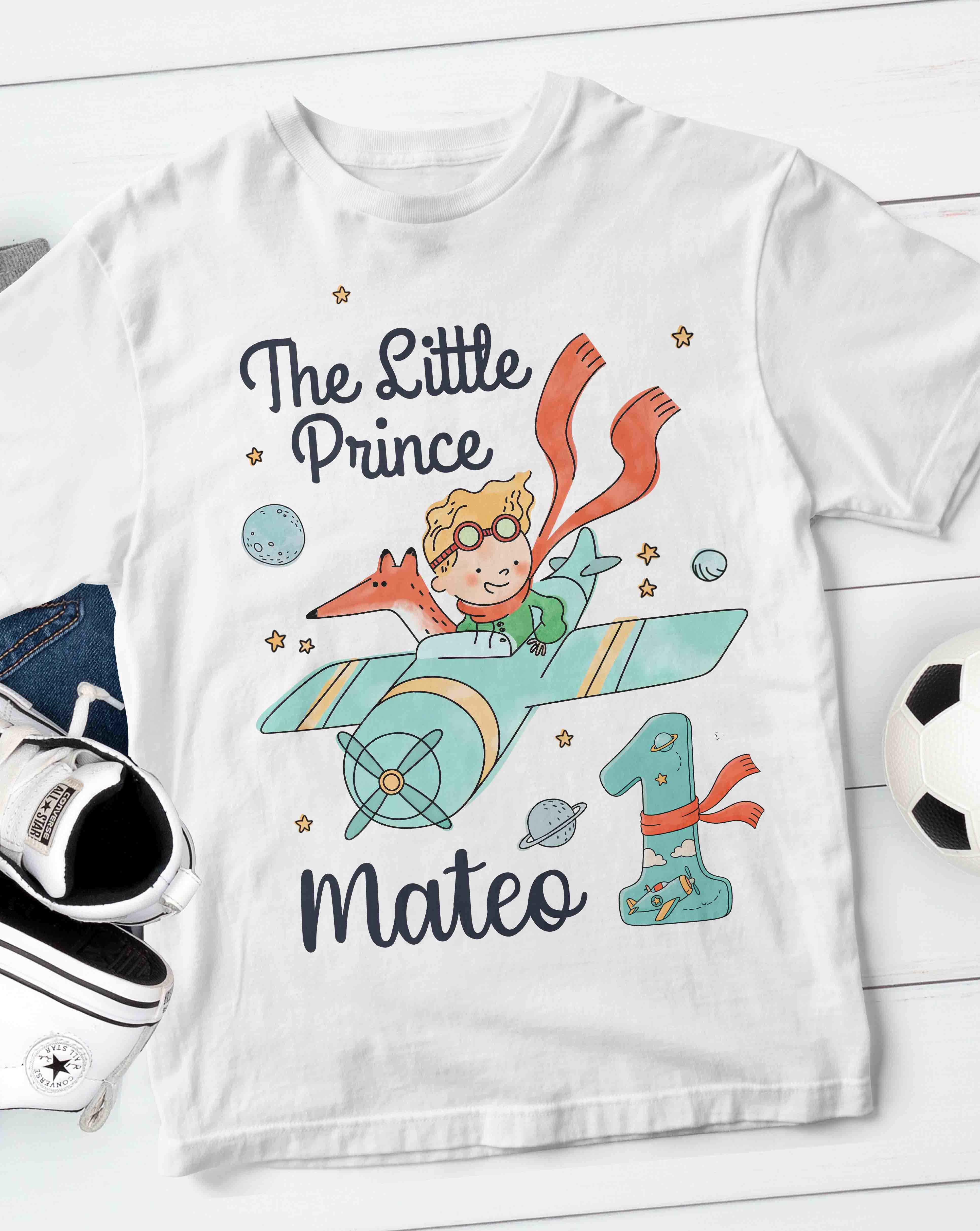 The Little Prince Birthday T-Shirt with Custom Name
