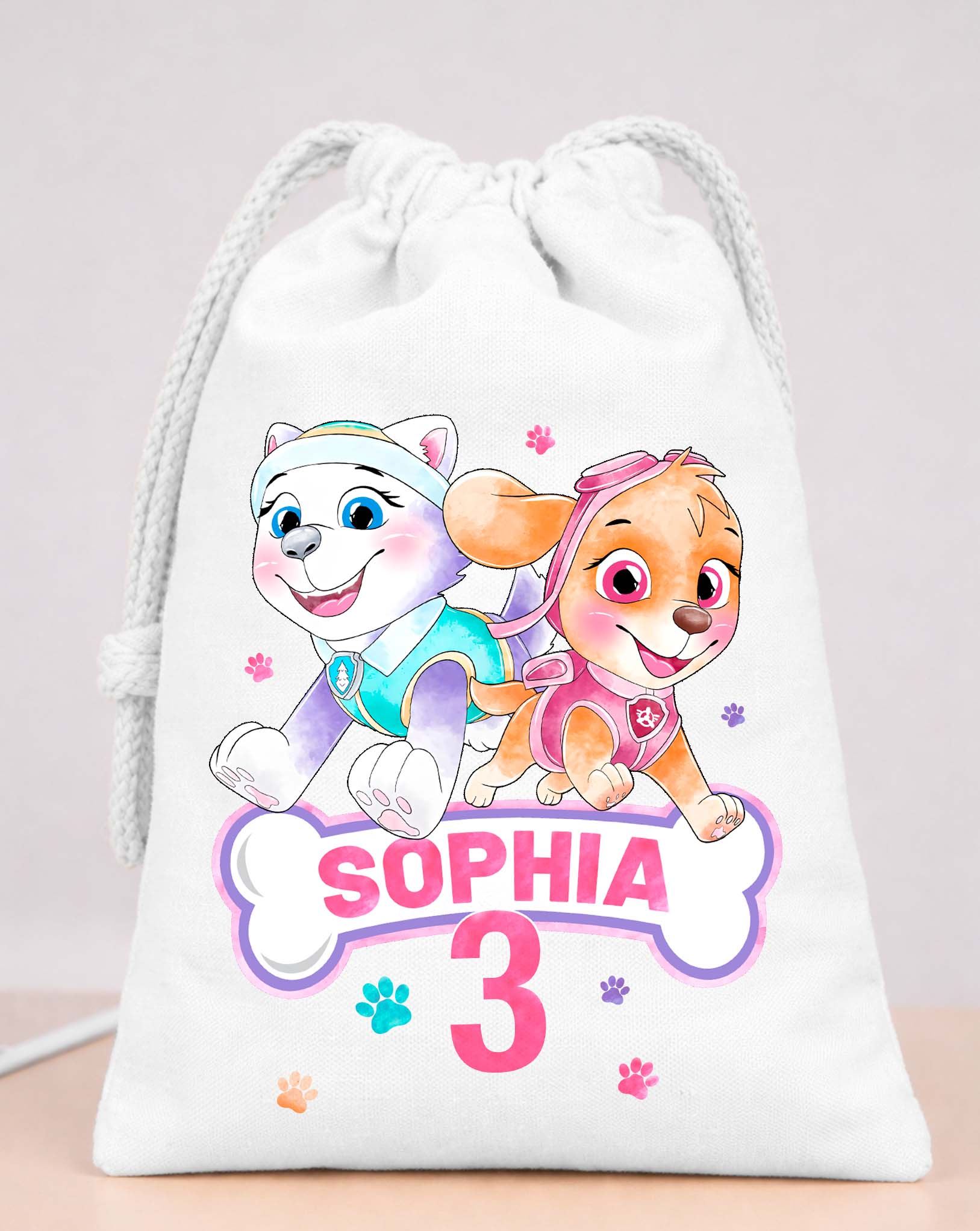 Skye Everest Party Bags Custom Name