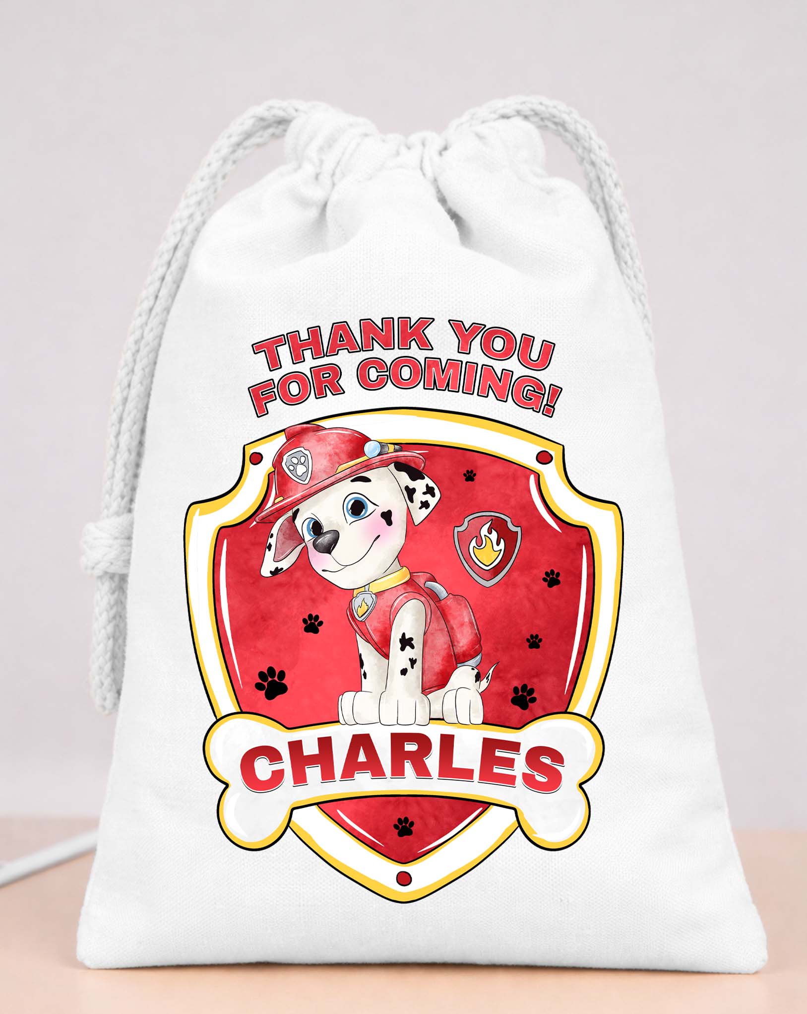 Marshall Paw Patrol Party Bags Custom Name 