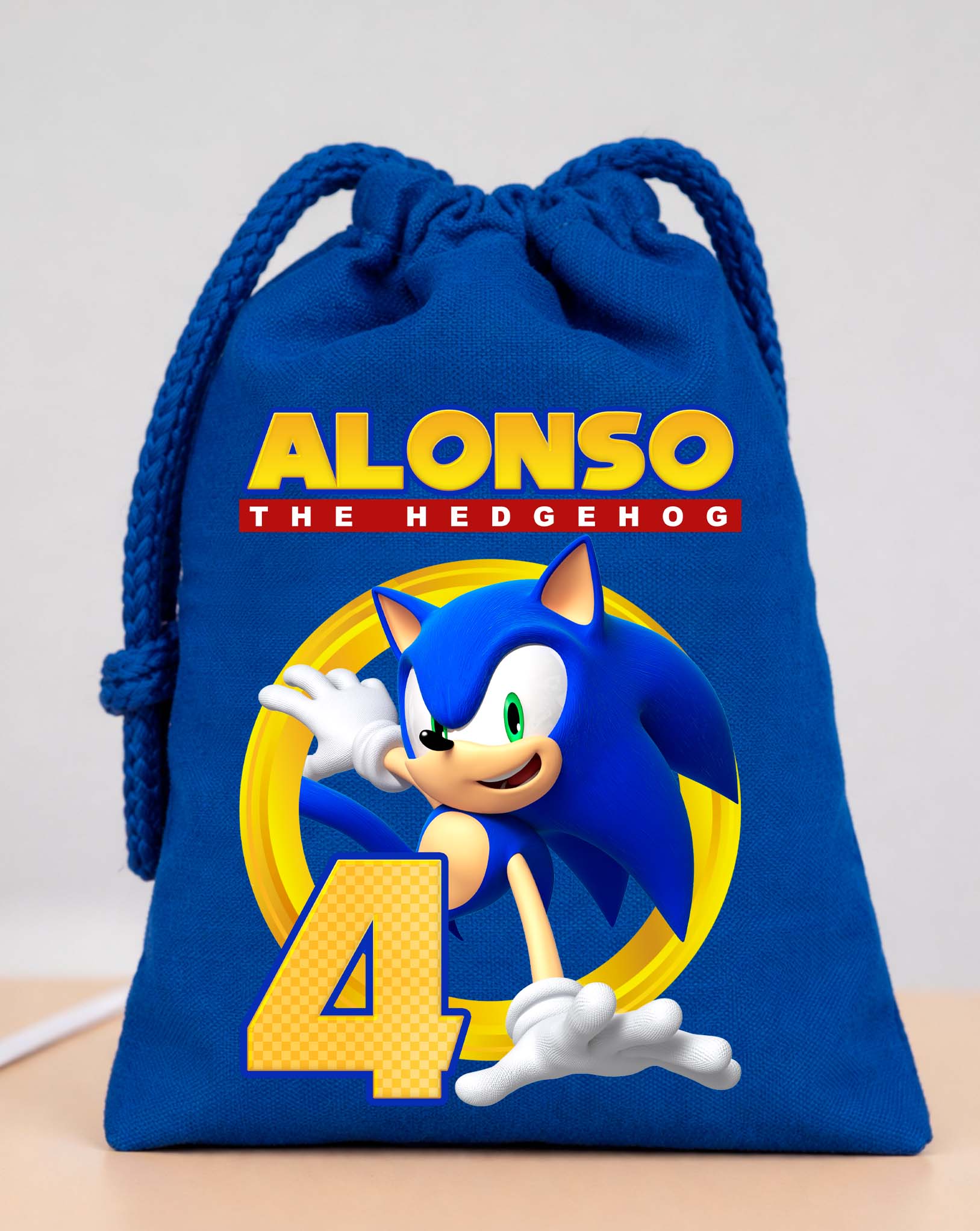 Sonic Party Bags Custom Name