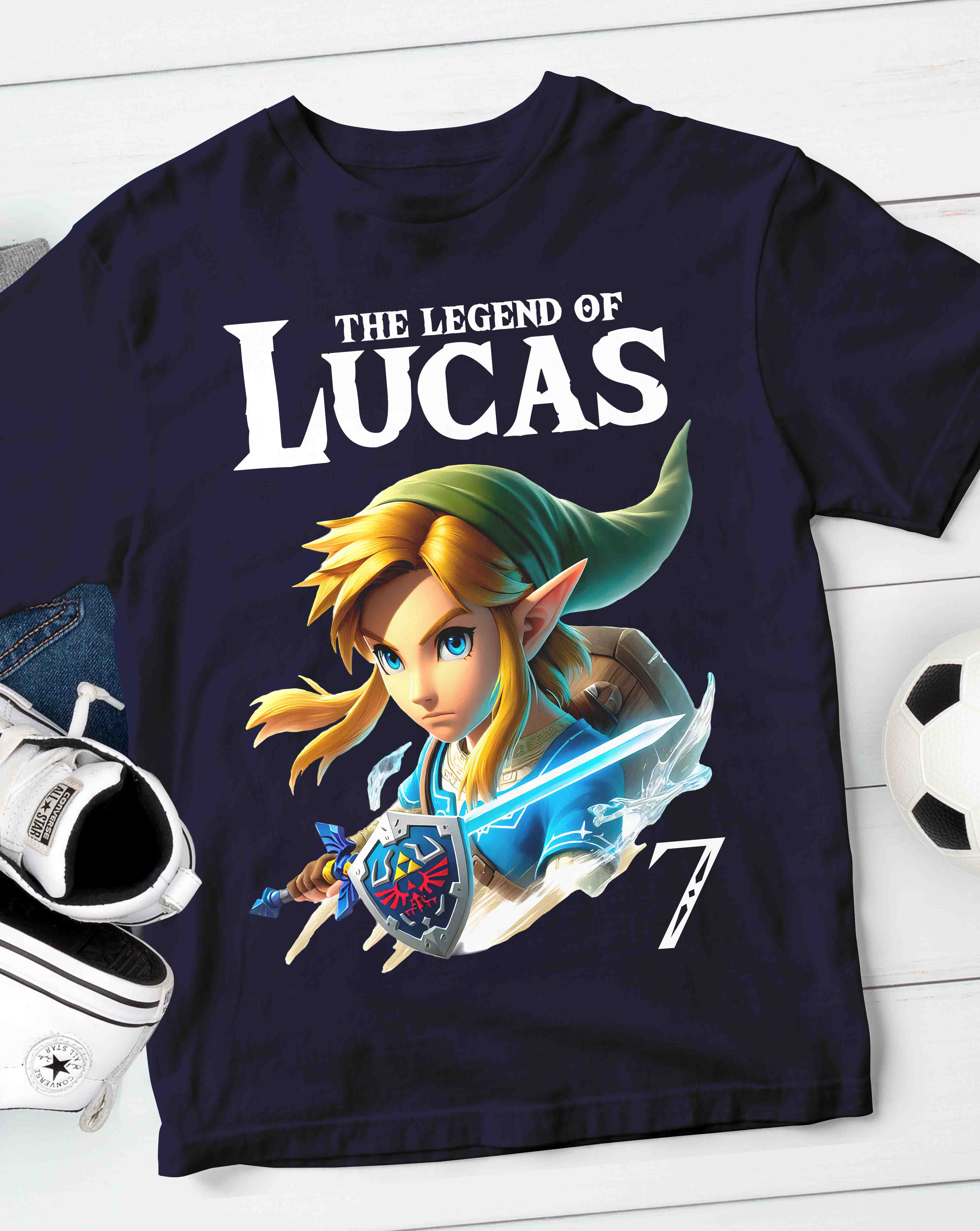 Link Zelda Birthday T-Shirt Custom Name