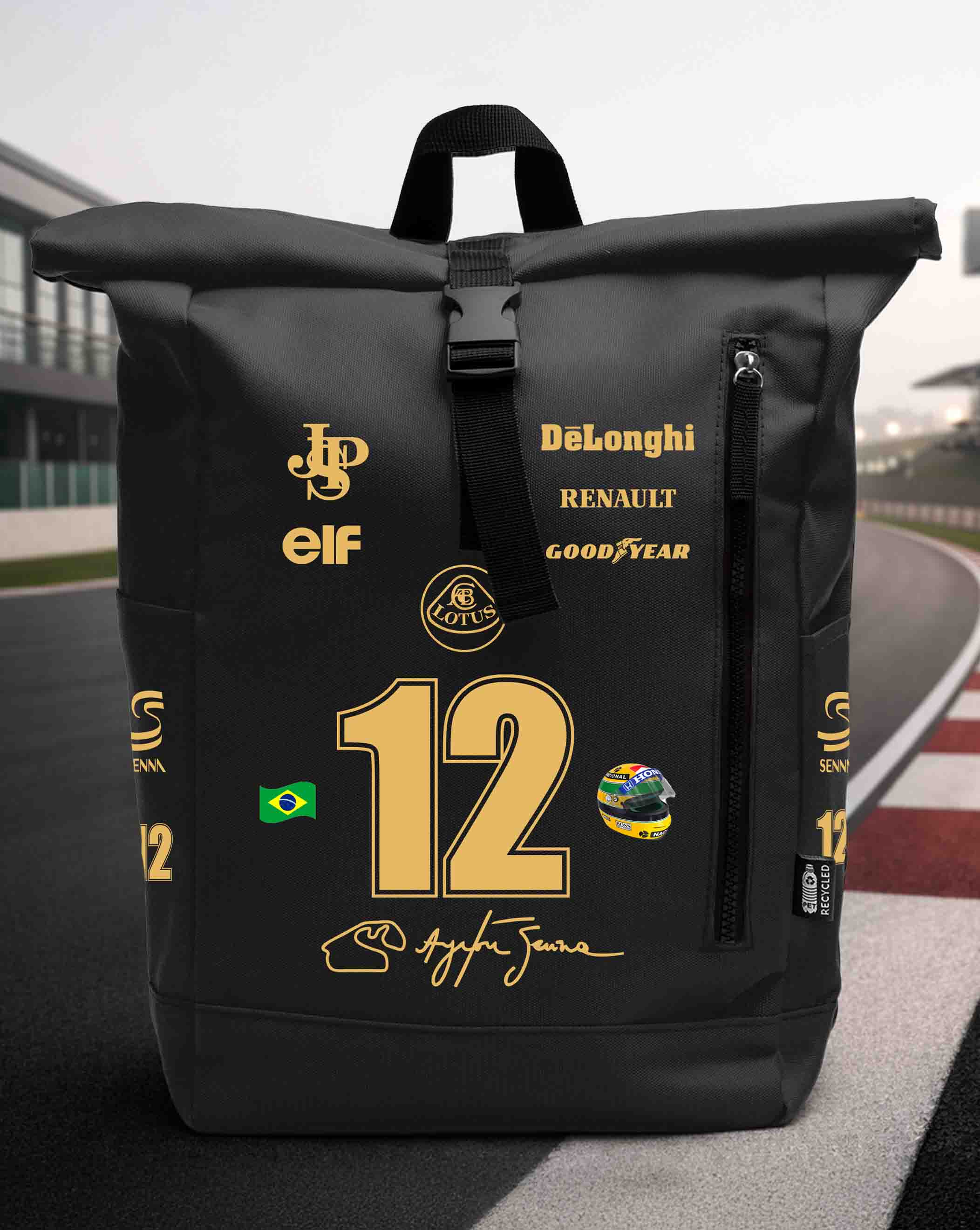 Ayrton Senna 12 Backpack Special Design