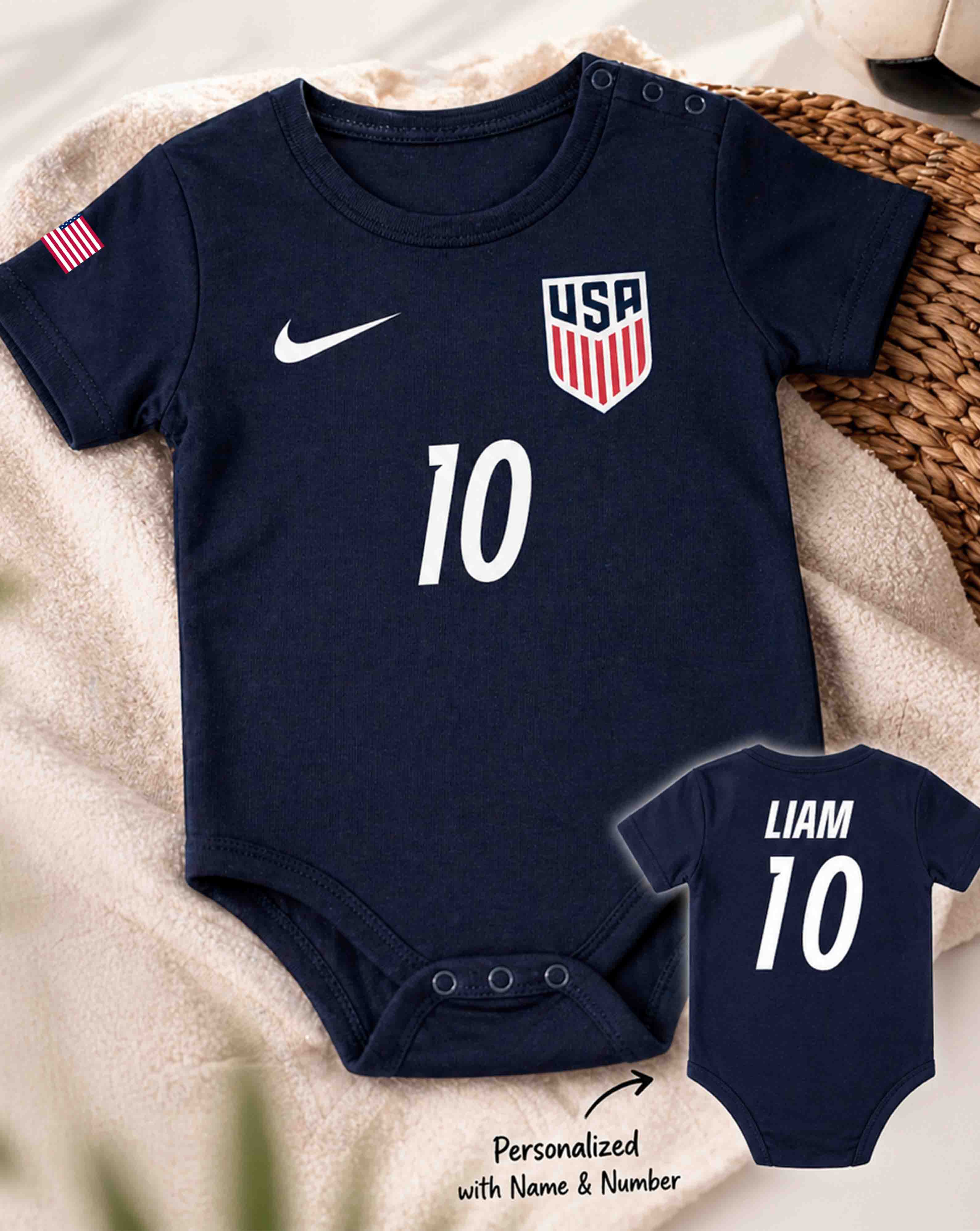 USA Soccer Baby Bodysuit World Cup 2026