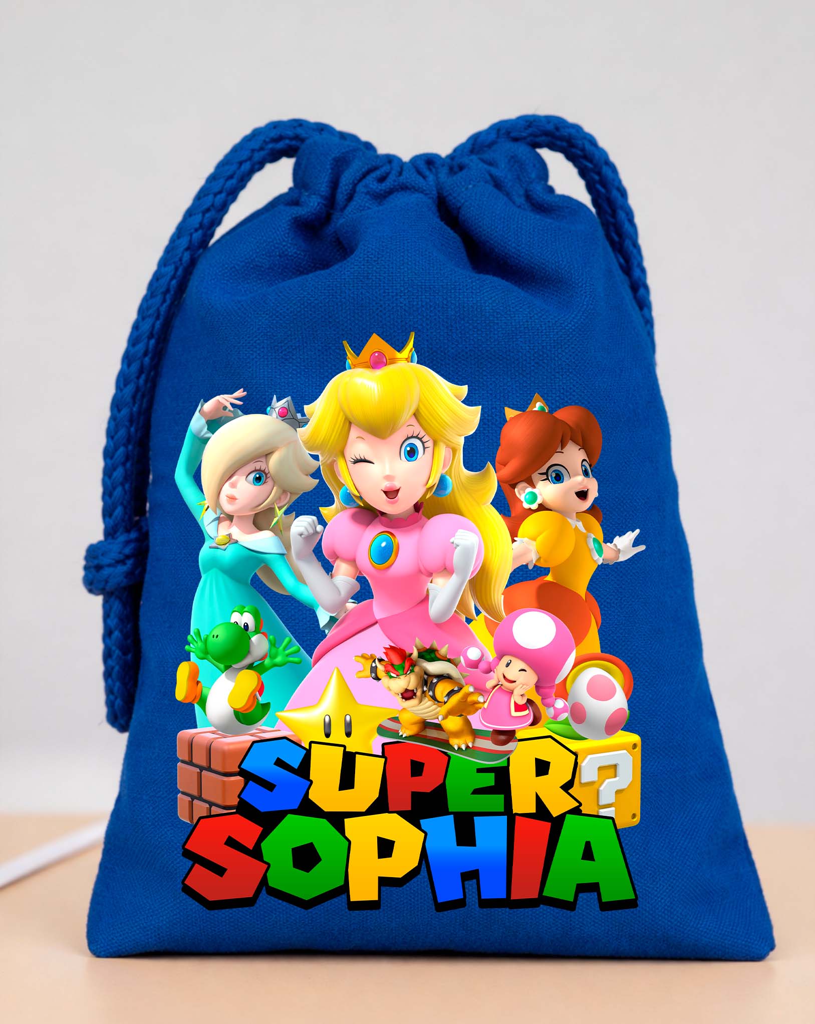 Princess Peach Party Bags Custom Name