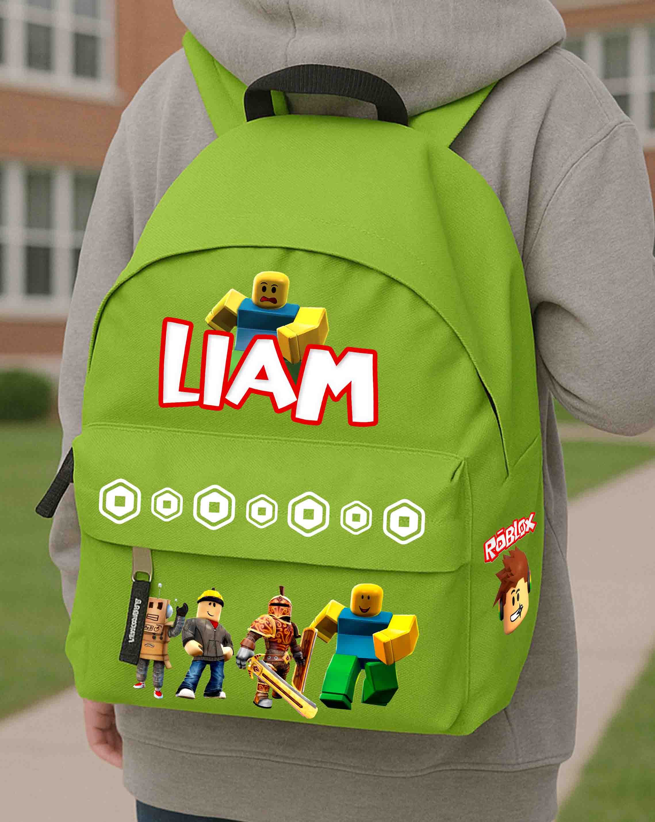 Roblox Kindergarten Backpack with Name