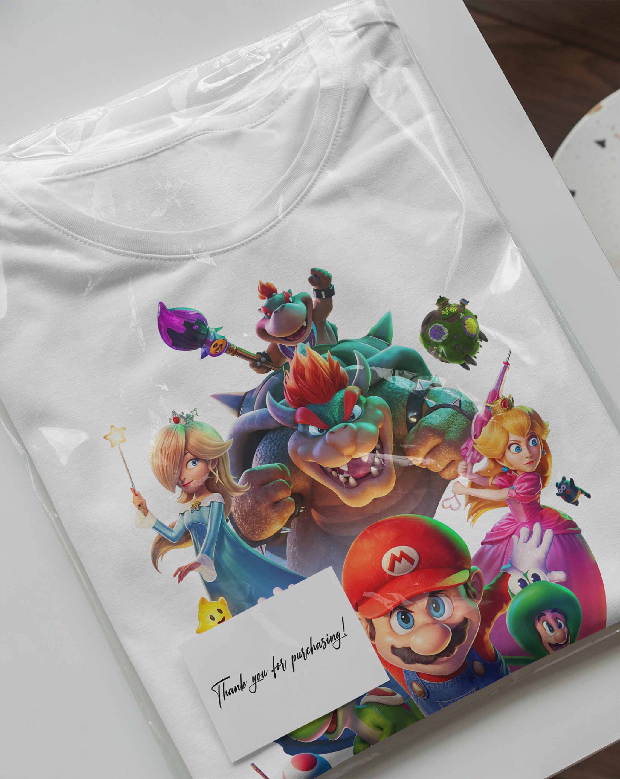 Mario Galaxy T-Shirt with Custom Name