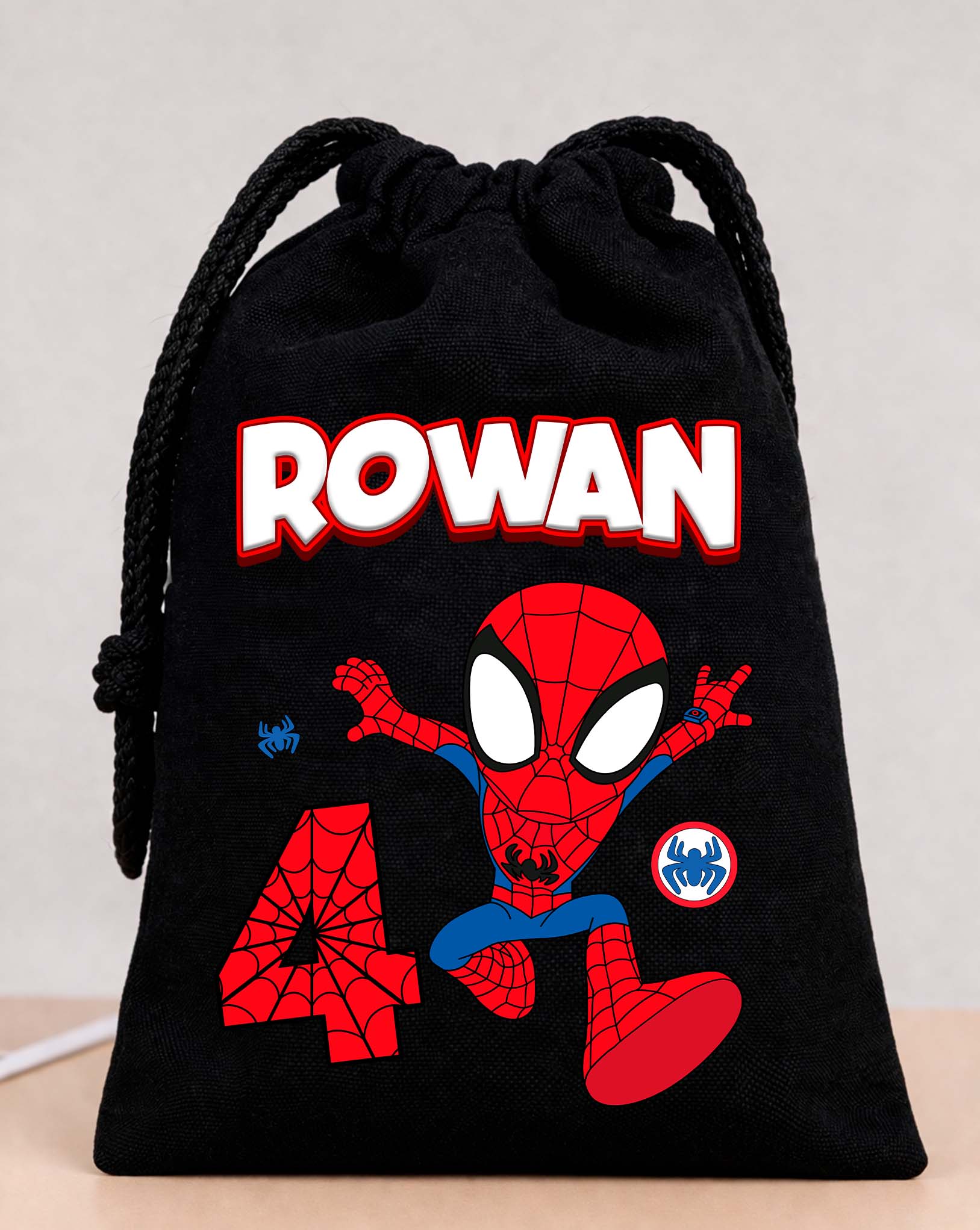 Spiderman Birthday Bags Custom Name