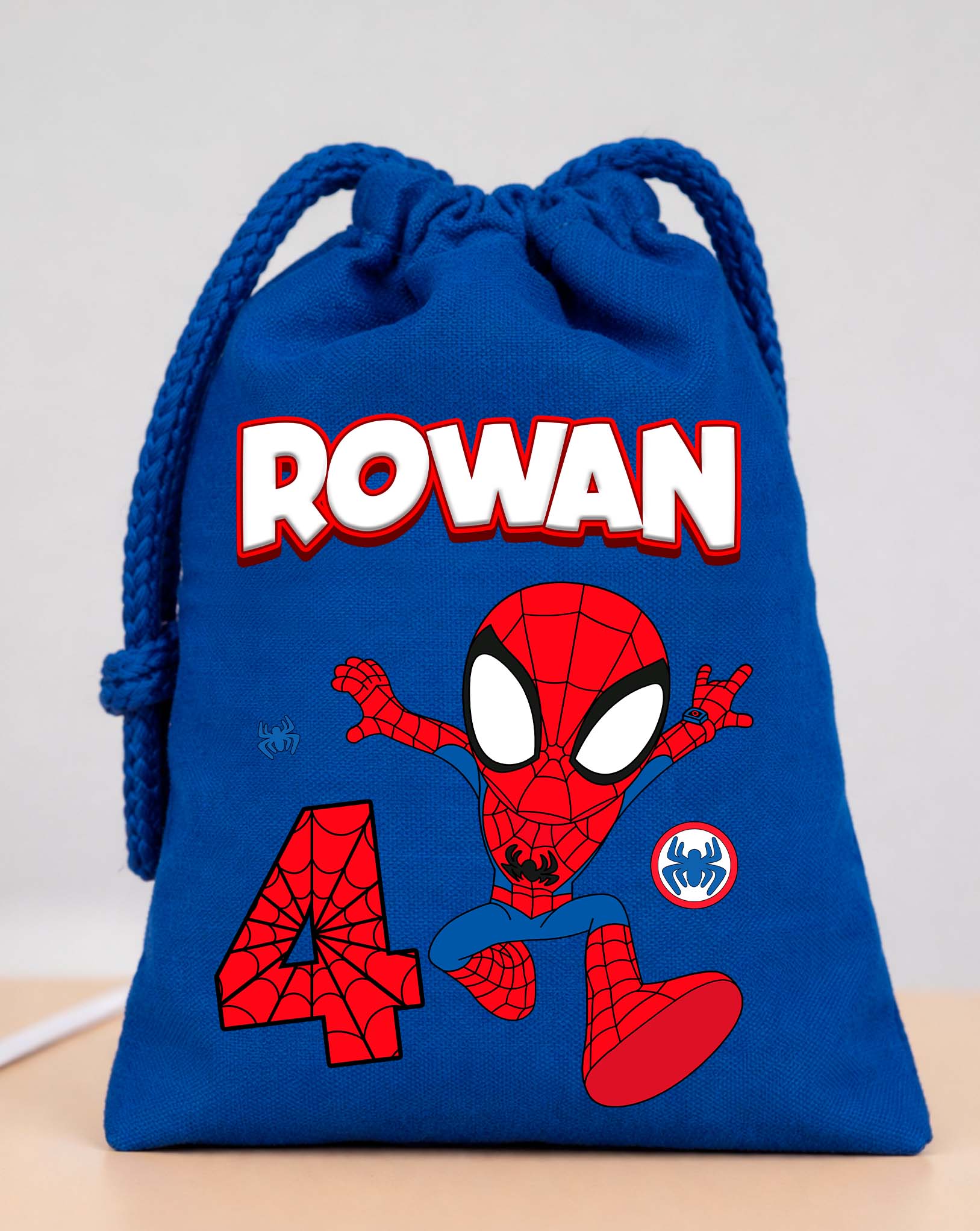 Spiderman Birthday Bags Custom Name