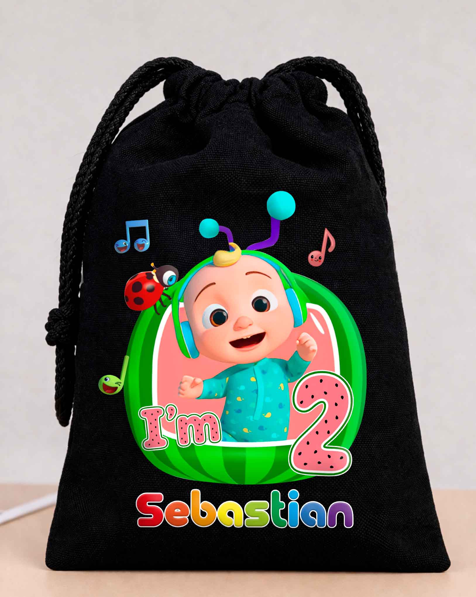 Cocomelon Birthday Party Bags Custom Name