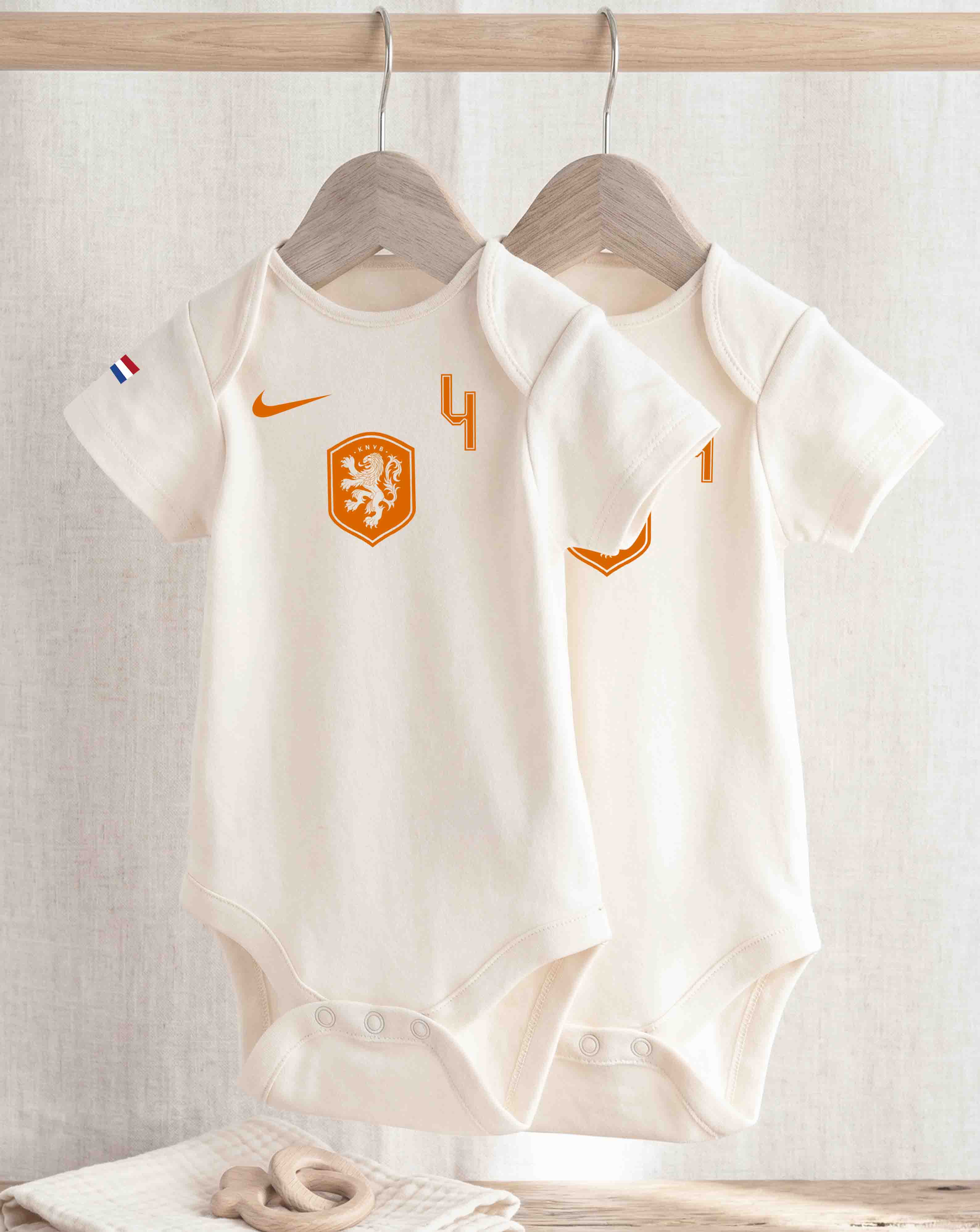 The Netherlands Soccer Baby Bodysuit World Cup 2026 with Custom Name