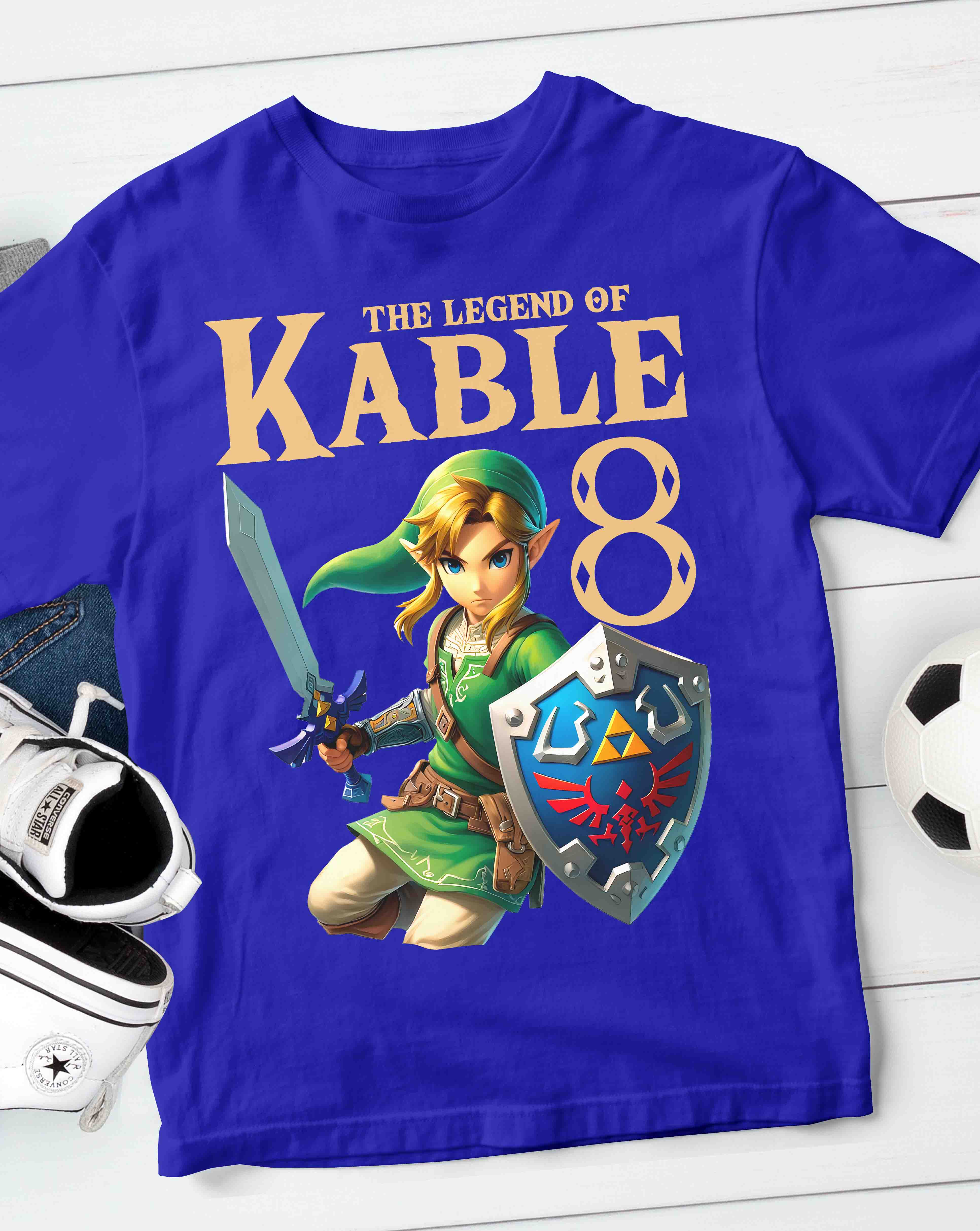 Zelda Birthday T-Shirt Custom Name 