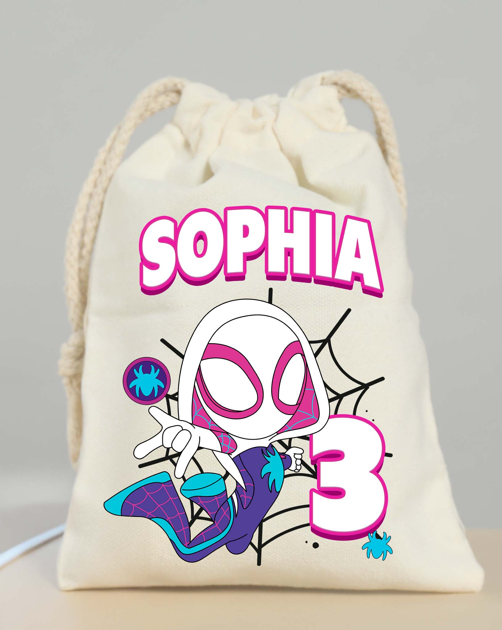 Ghost Gwen Birthday Bags Custom Name 