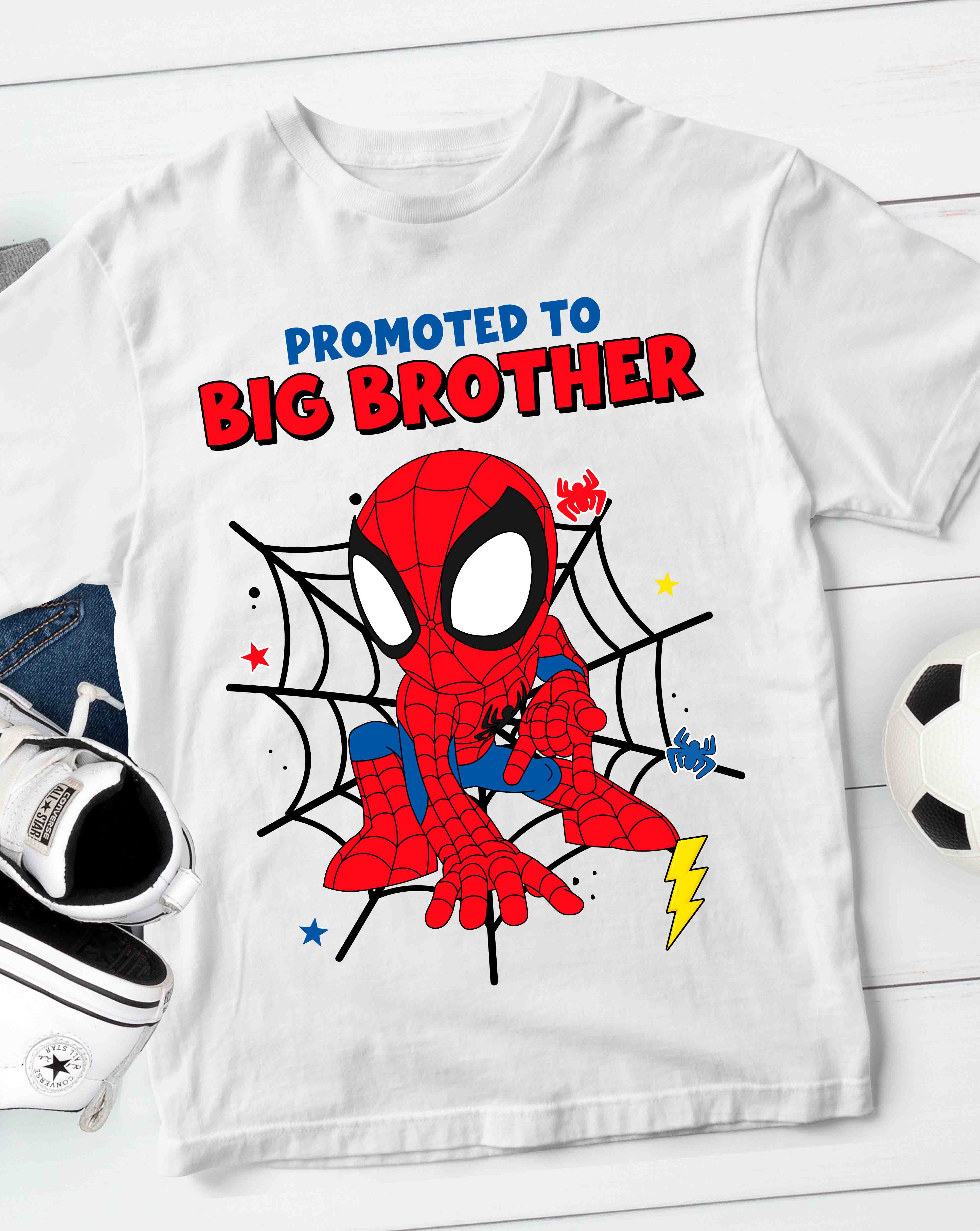 Spiderman Promoted to Big Brother Matching Outfit
