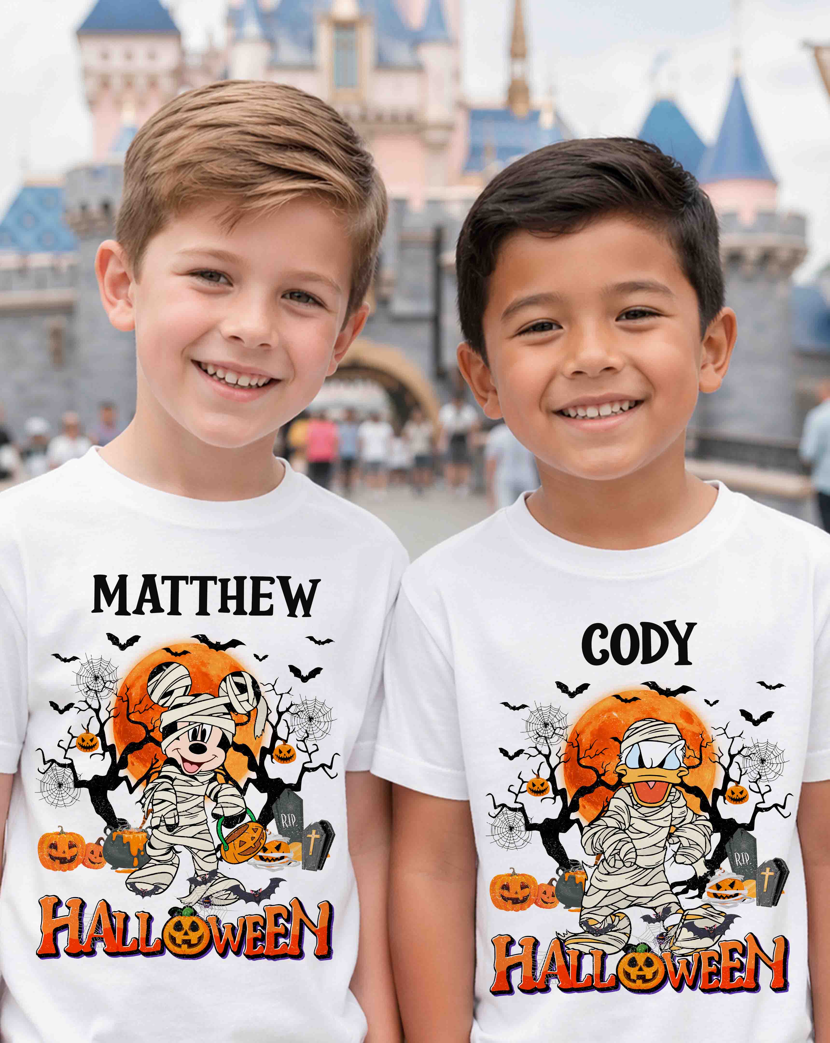Halloween Disney T-Shirt with Custom Name 