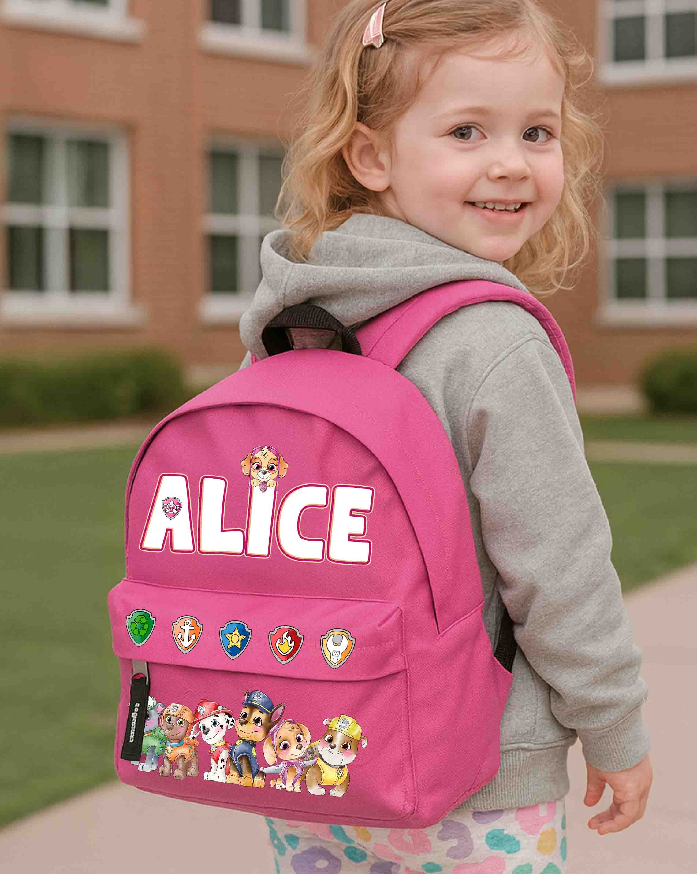 Skye Paw Patrol Kindergarten Backpack with Name