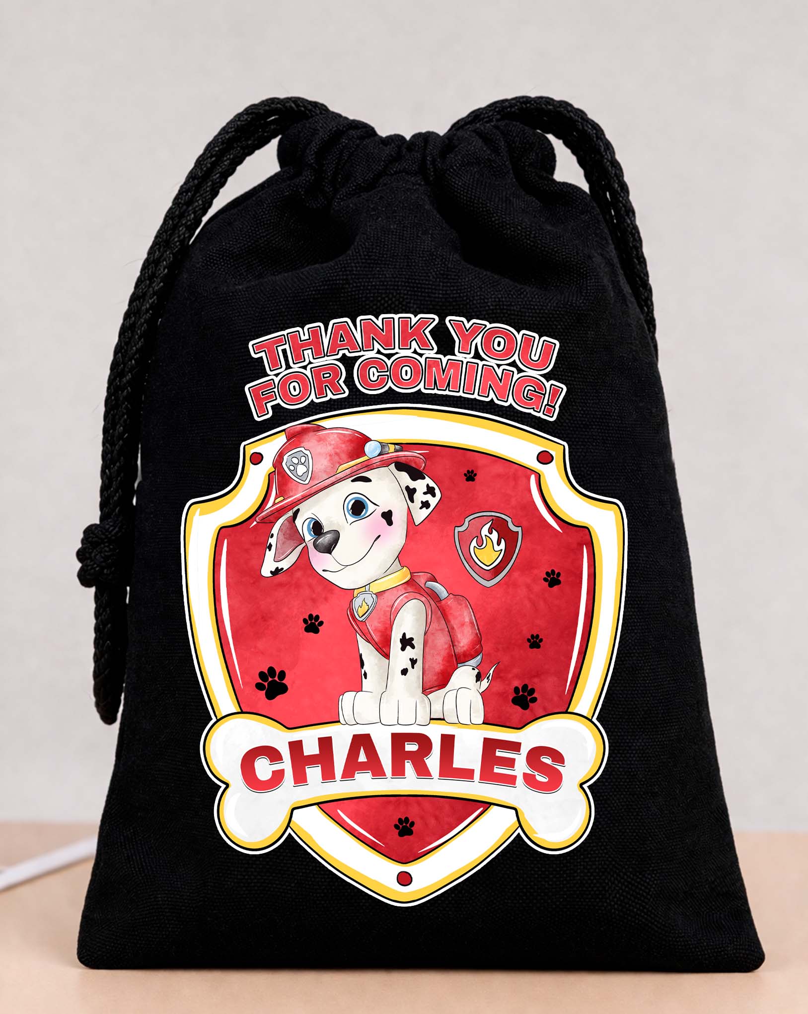 Marshall Paw Patrol Party Bags Custom Name 