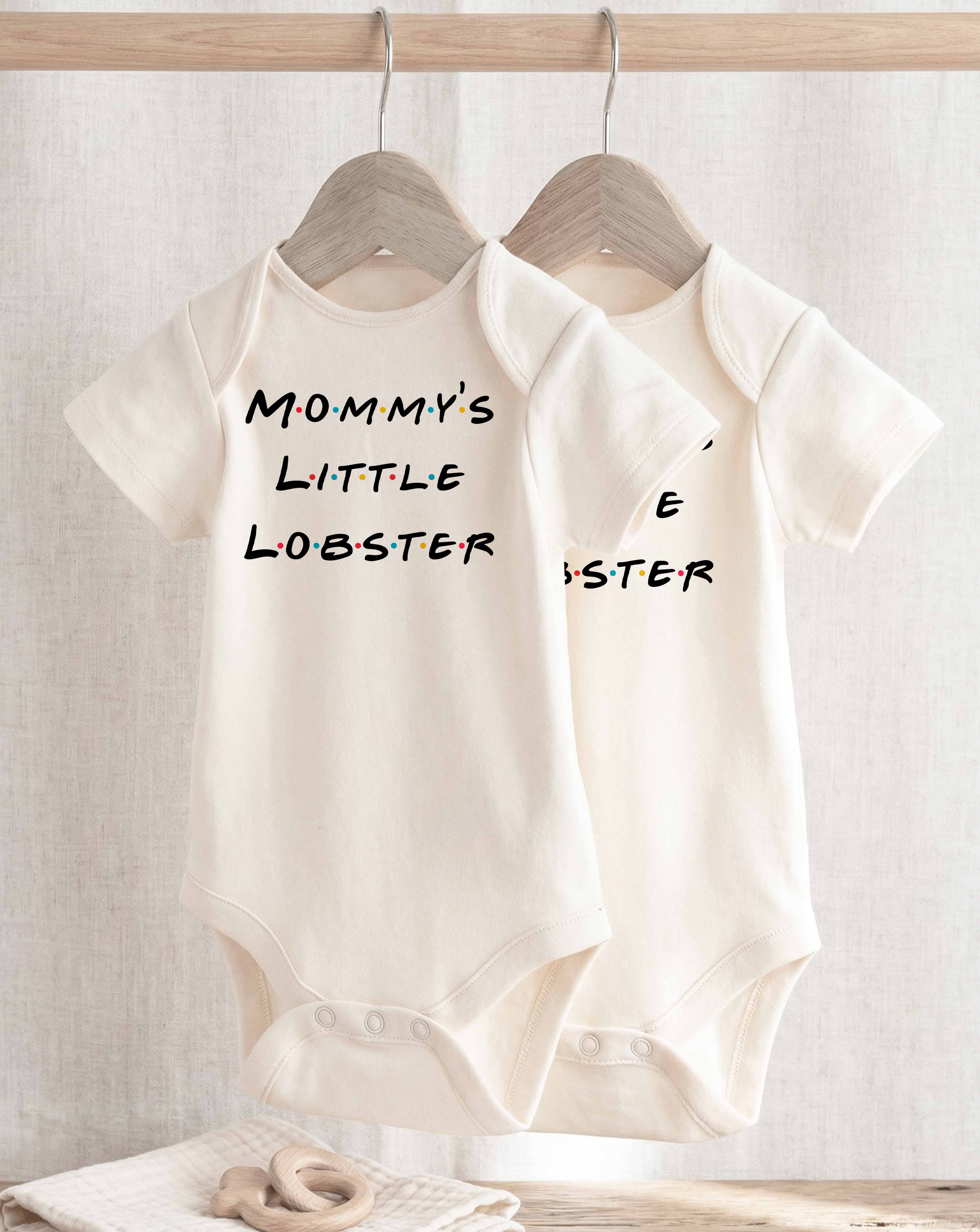 Mommys Little Lobster Baby Body, Friends Outfit