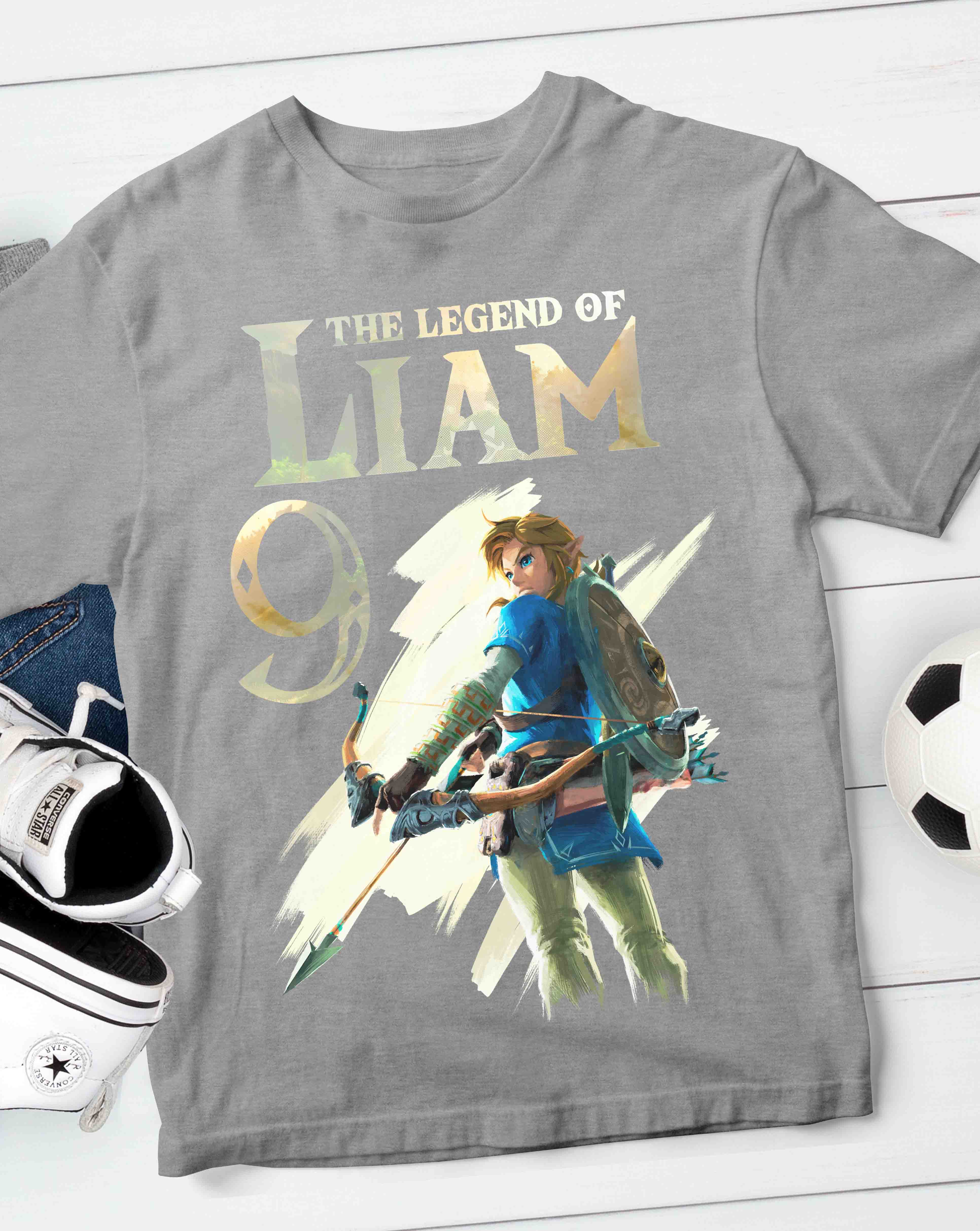 Link Zelda Birthday T-Shirt Custom Name 