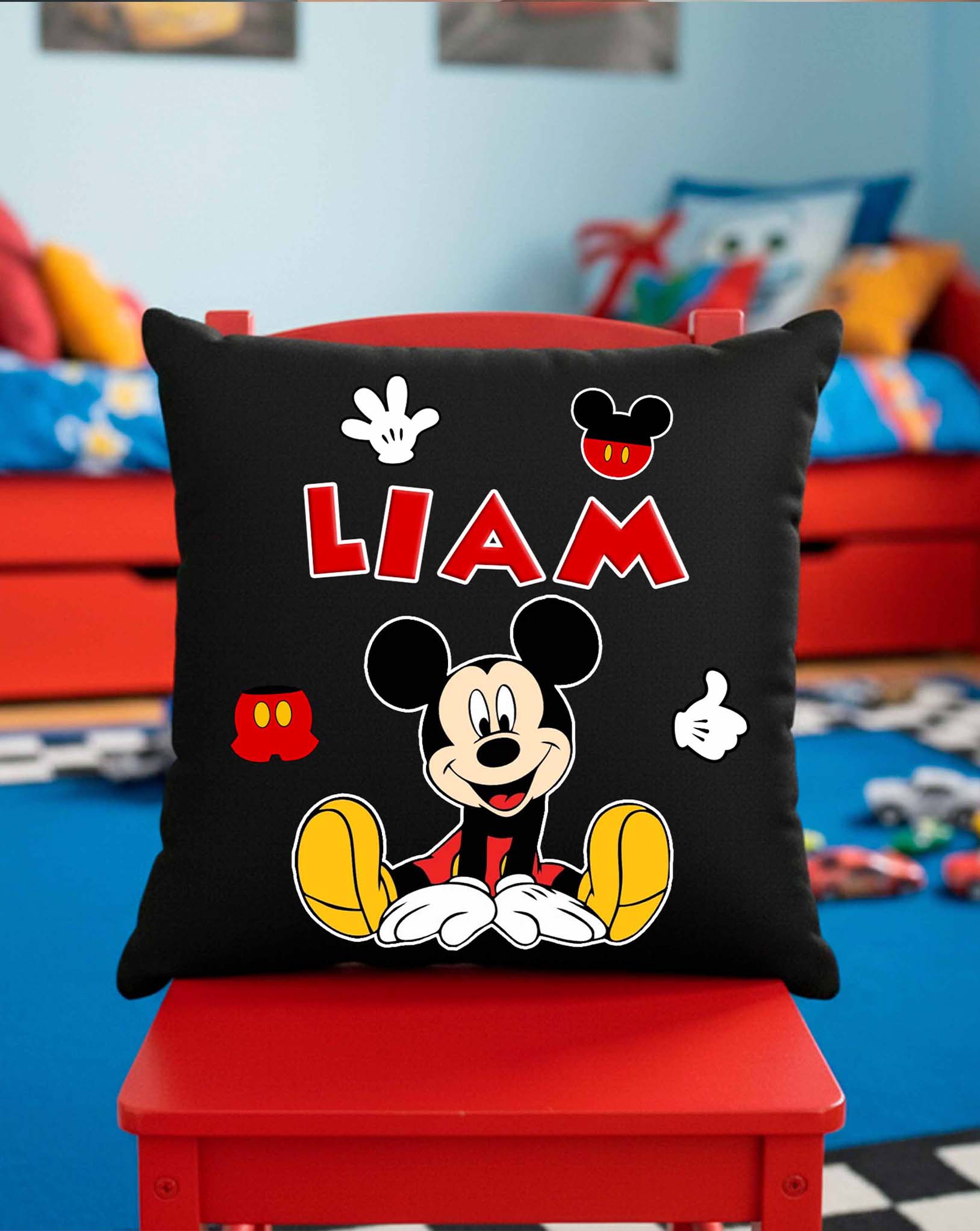 Mickey Custom Pillow with name