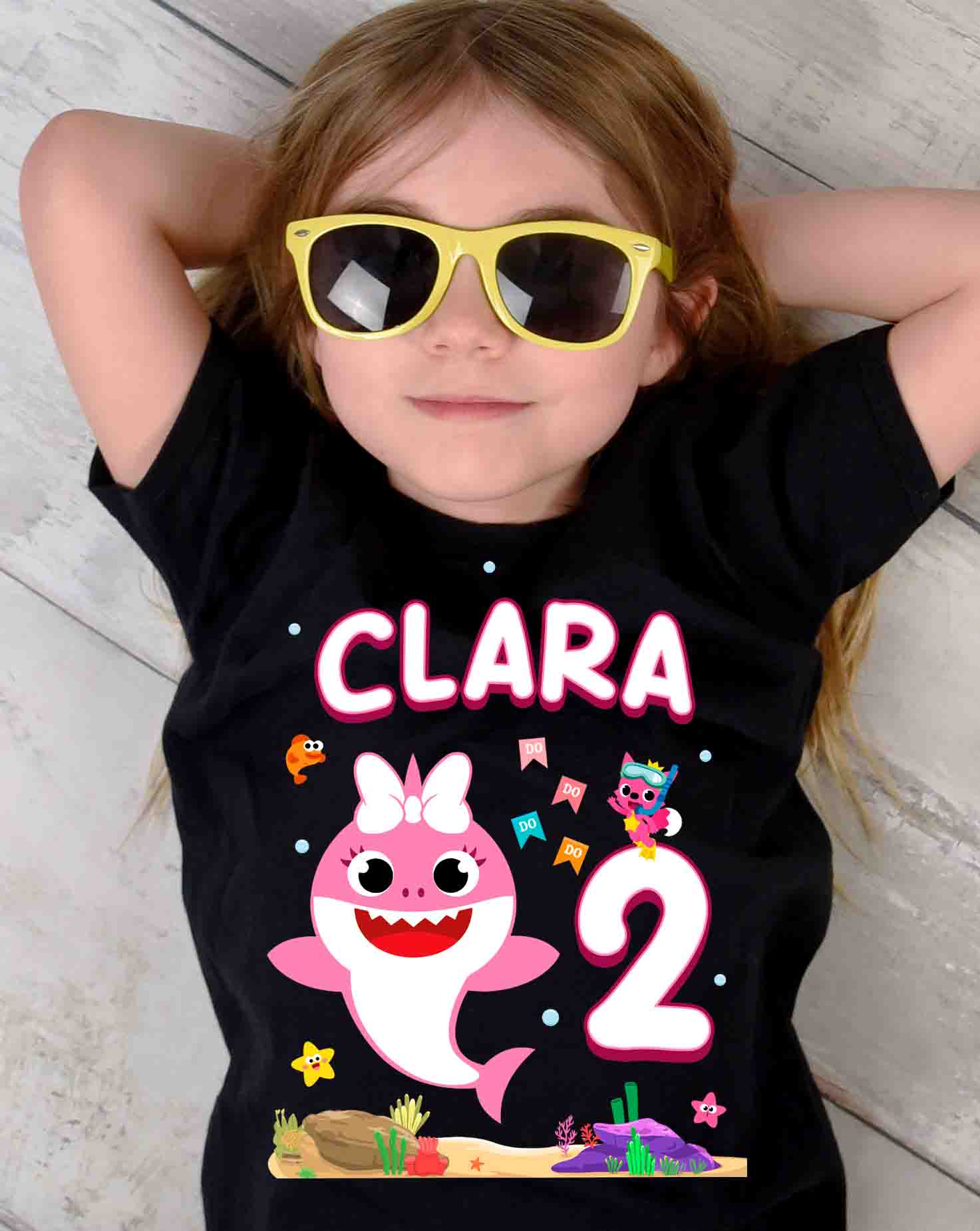 Baby Shark Girl Shirt Custom Name