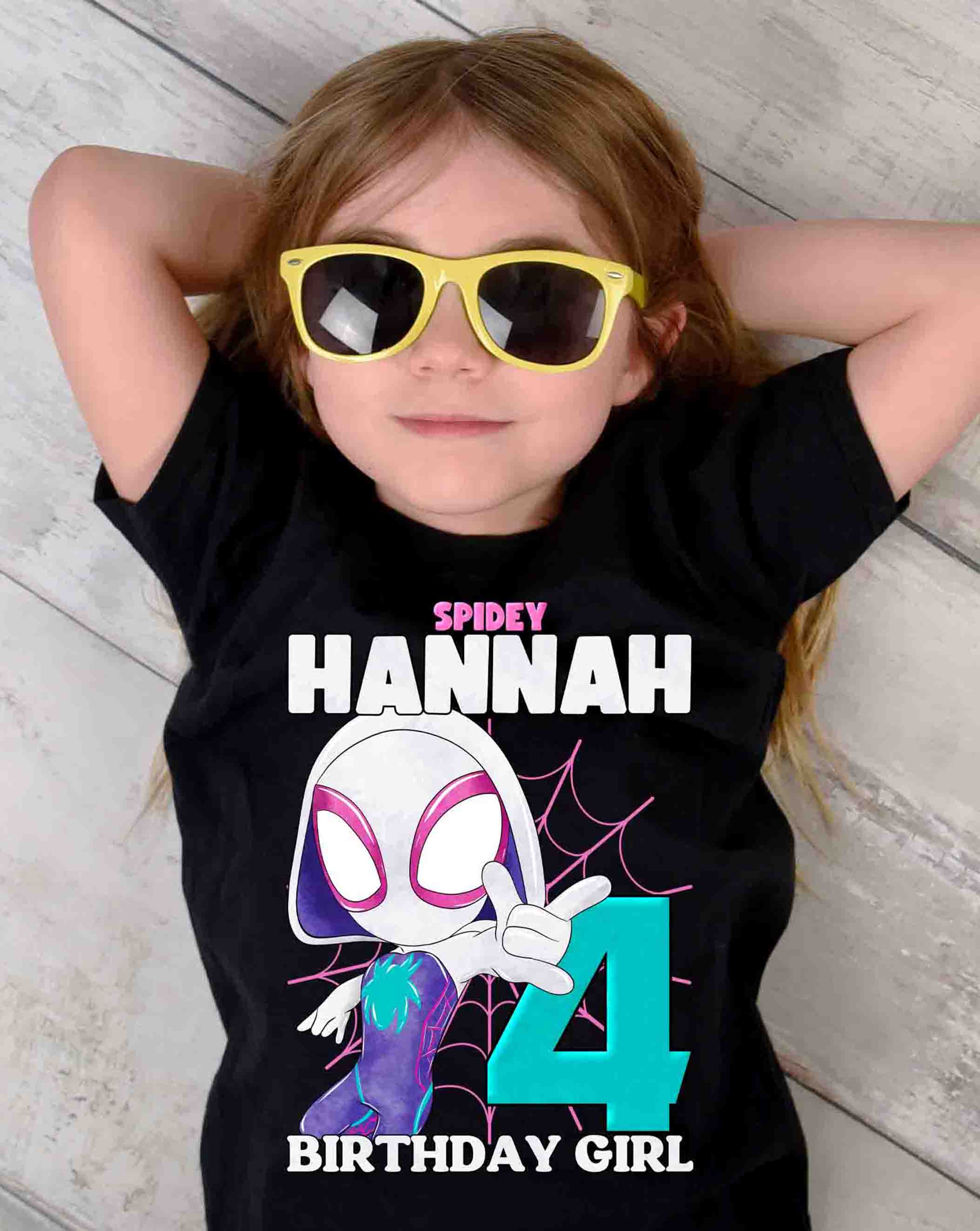 Ghost Gwen Birthday T-Shirt Custom Name 