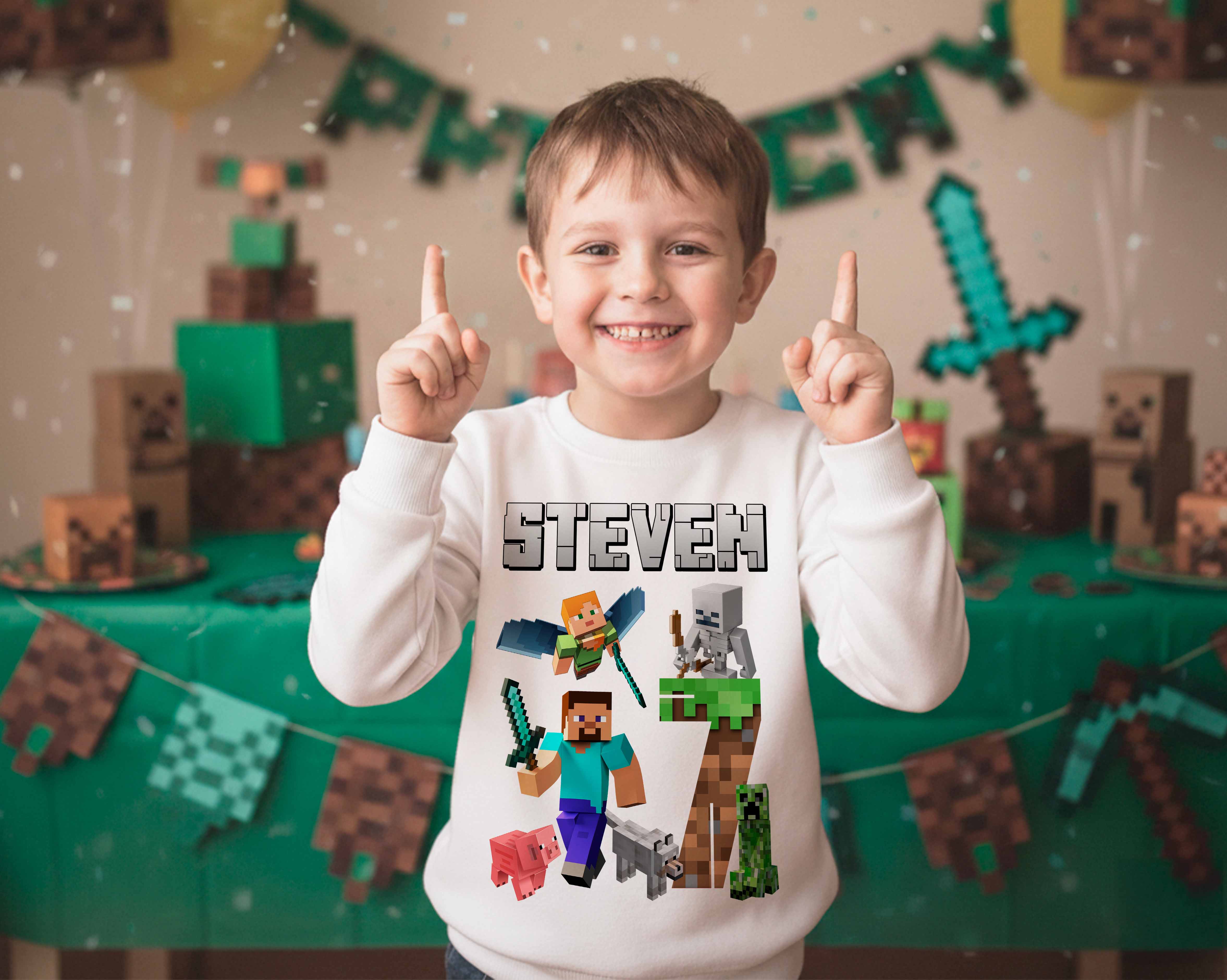Minecraft Sweatshirt with custom name