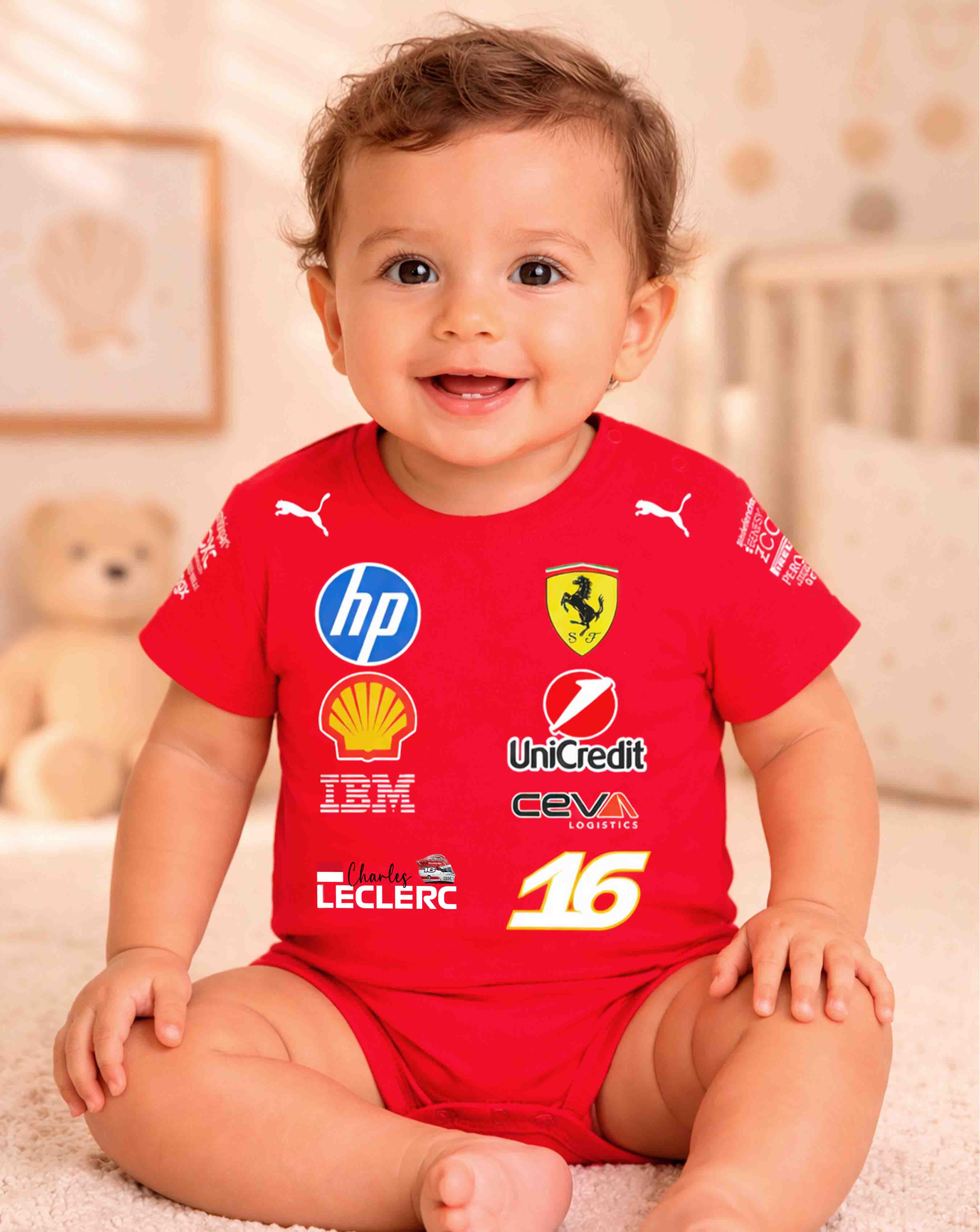 Charles Leclerc Ferrari 2026 Bodysuit  