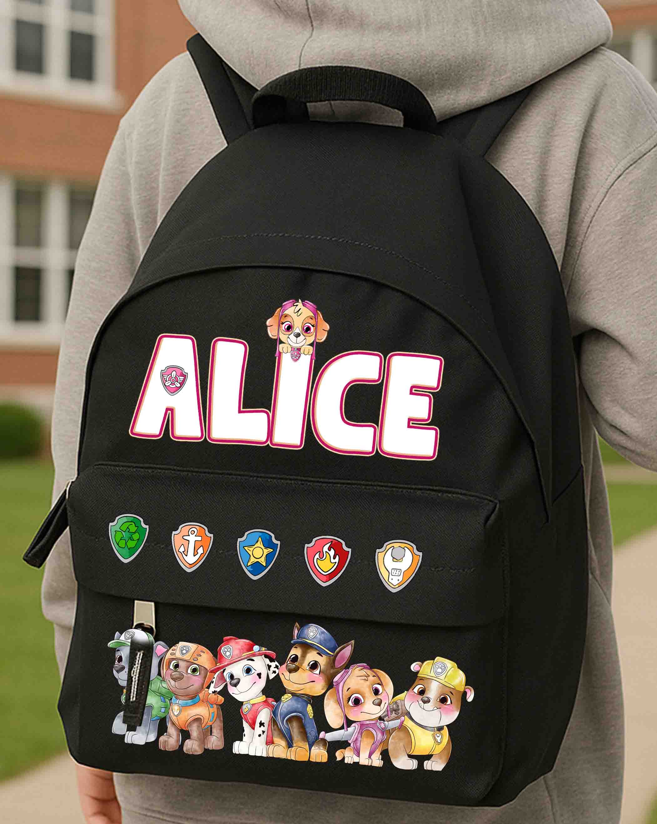 Skye Paw Patrol Kindergarten Backpack with Name
