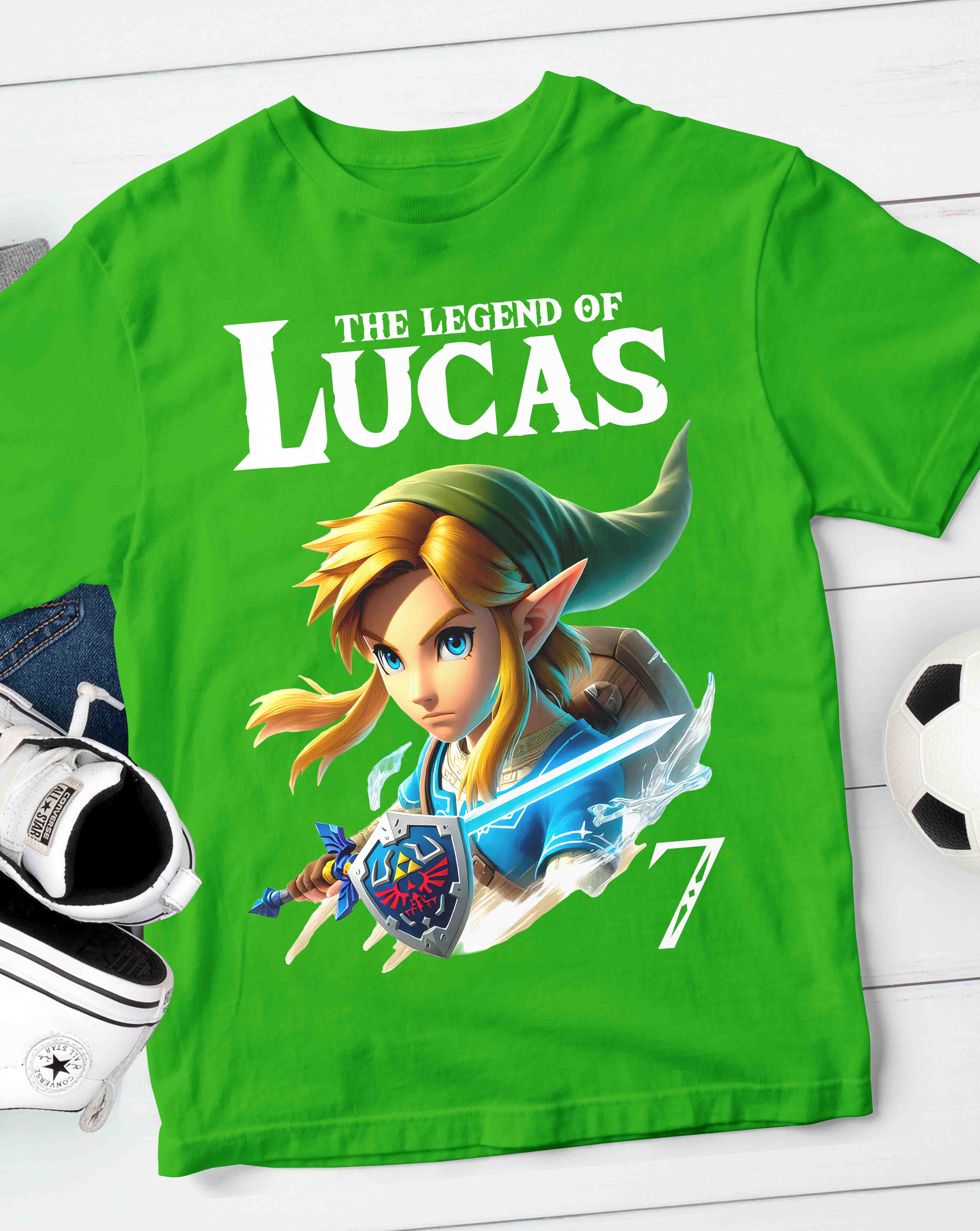 Link Zelda Birthday T-Shirt Custom Name
