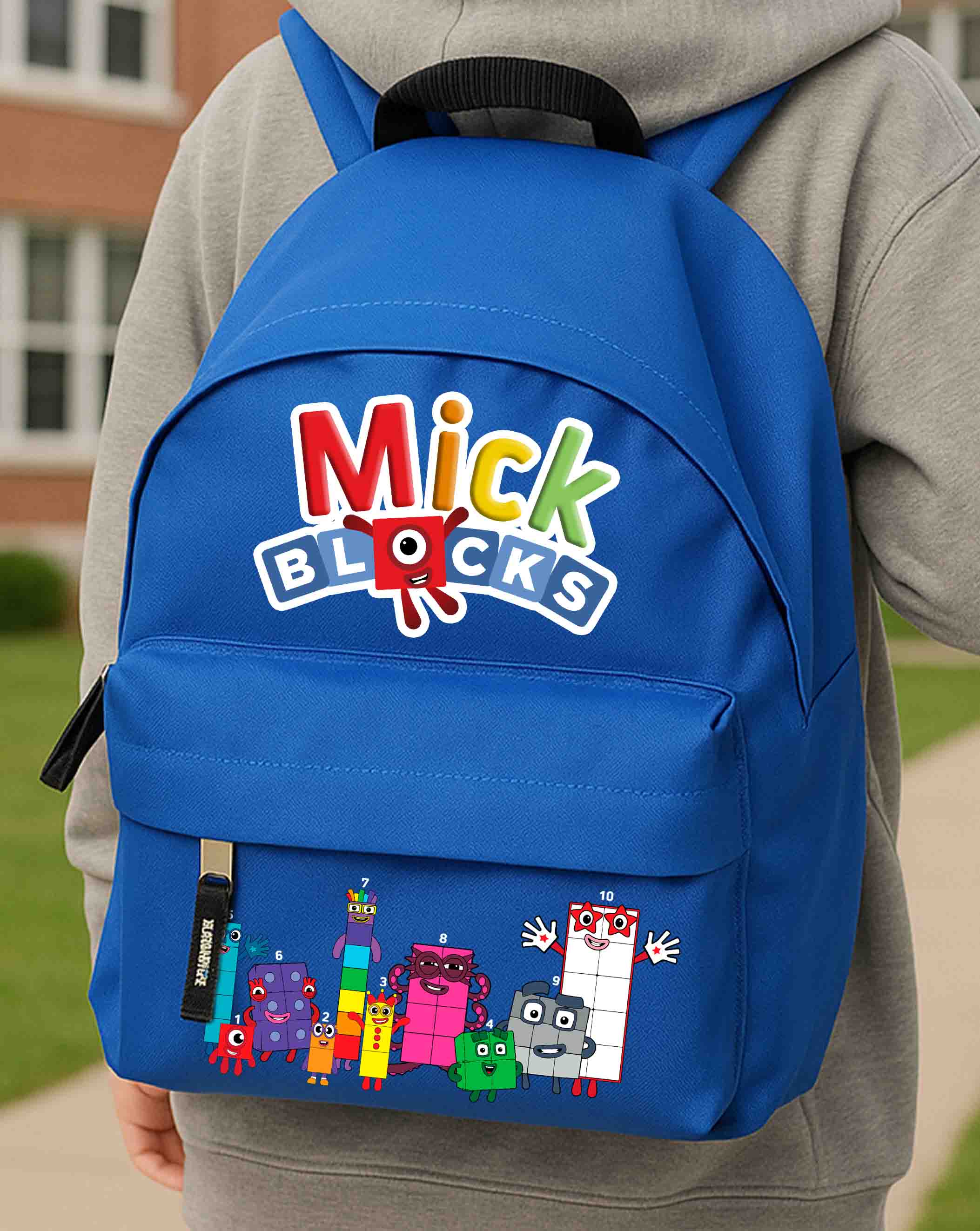 Numberblocks School Backpack with Name