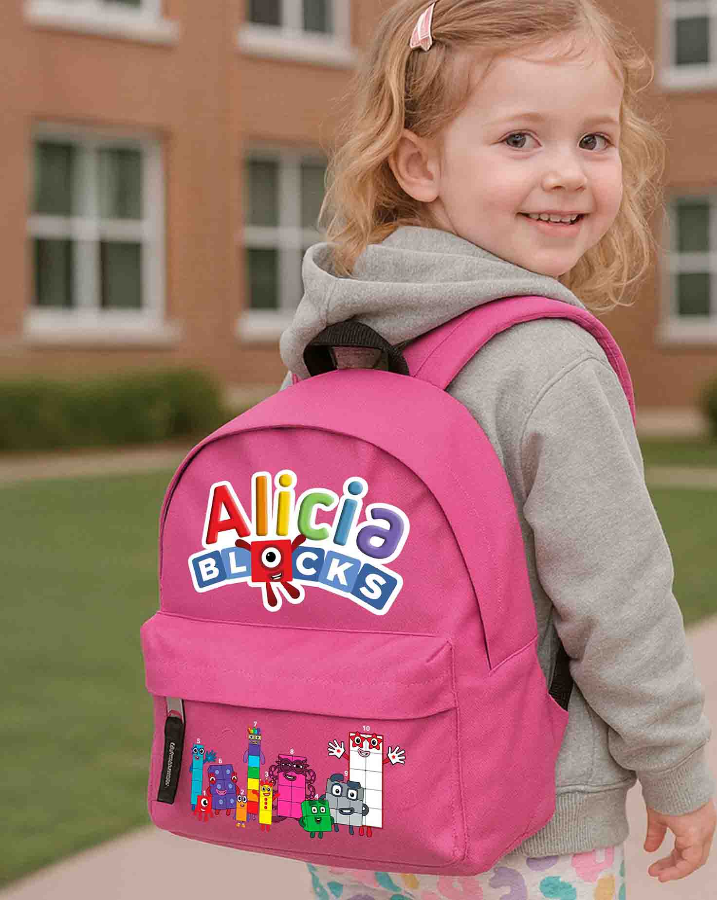 Numberblocks School Backpack with Name