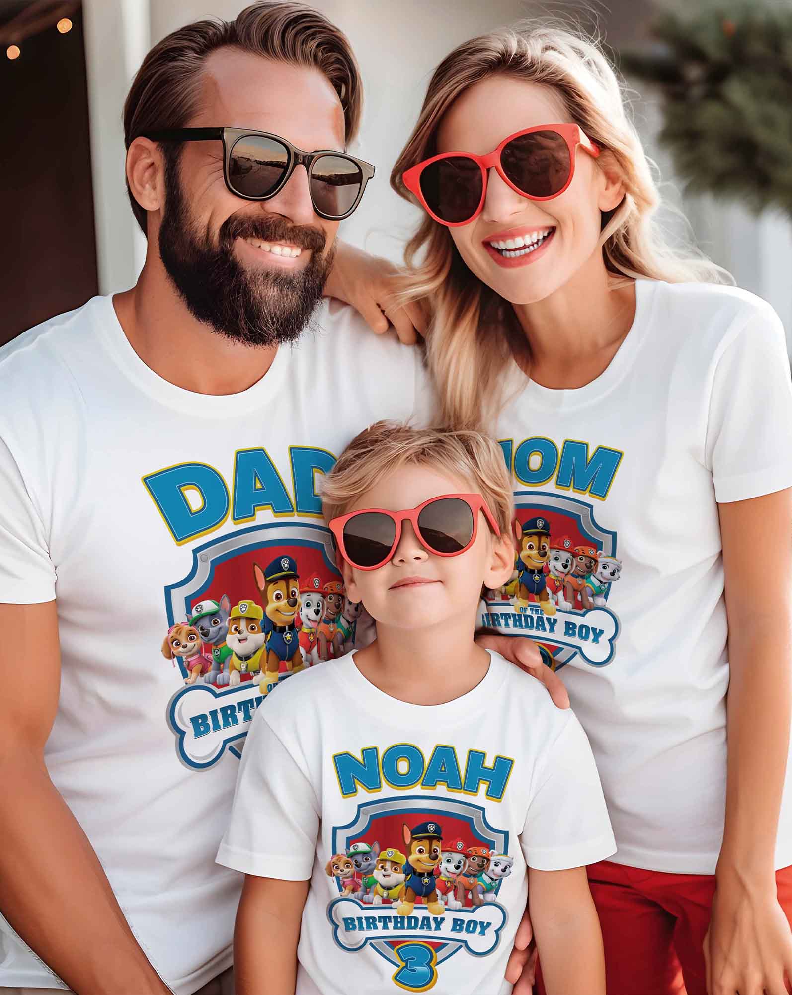 Paw Patrol Birthday T-Shirt with Custom Name