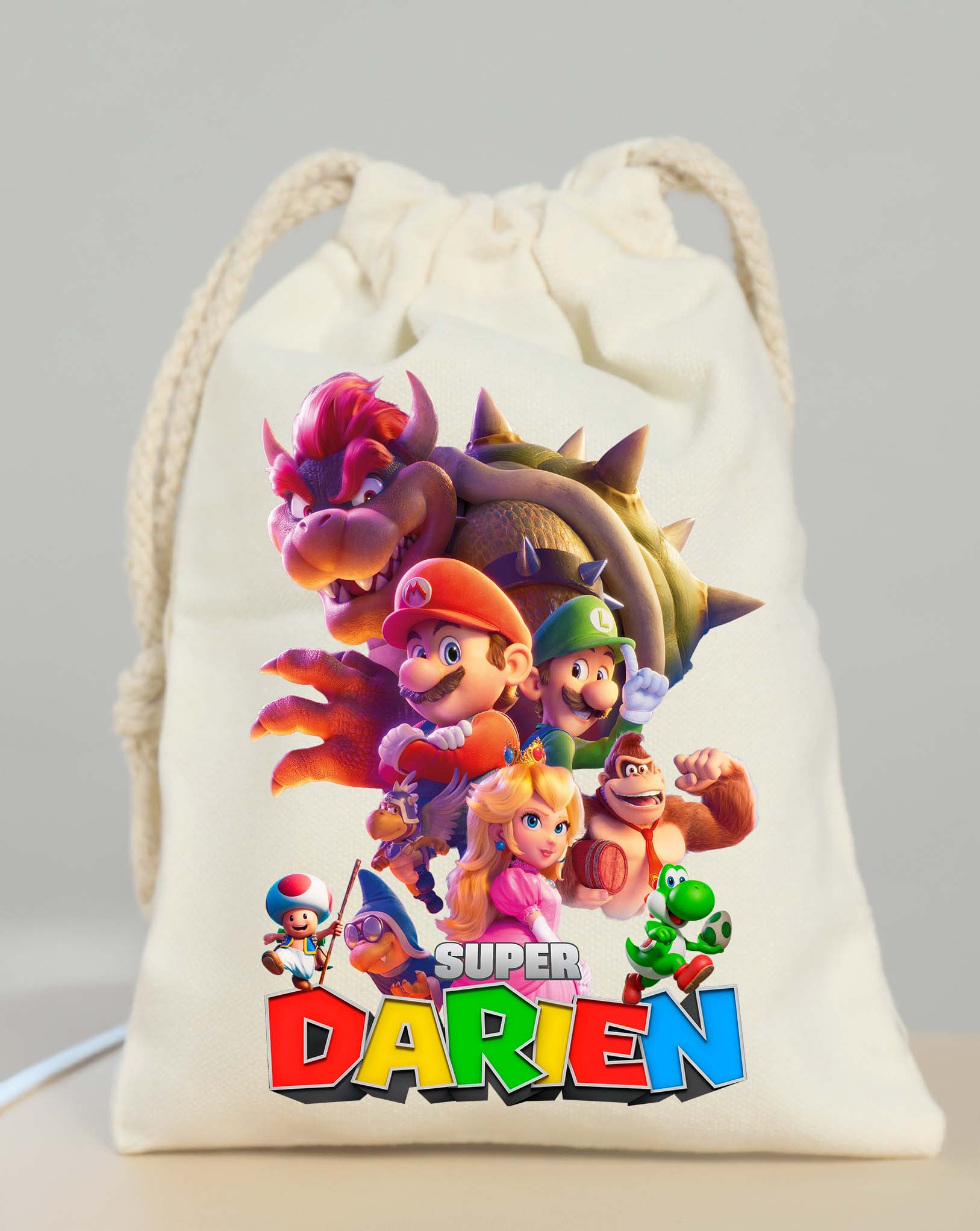 Super Mario Movie Party Bags Custom Name