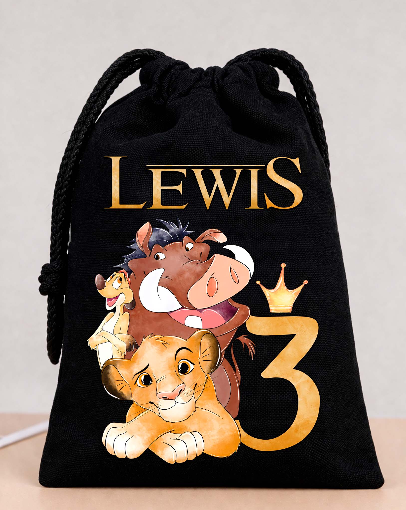 Simba Party Bags Custom Name 