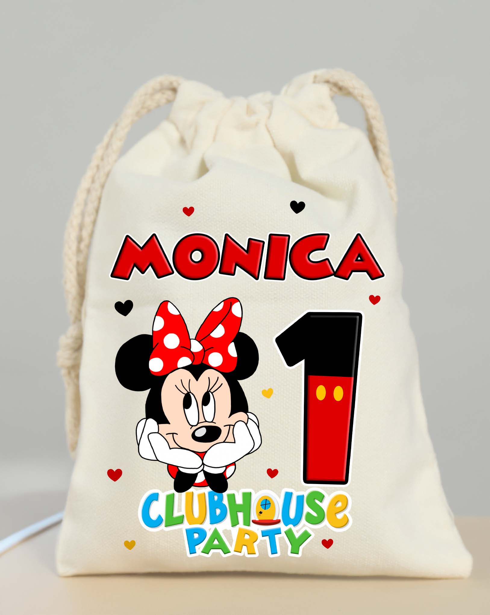 Minnie Mouse Party Bags Custom Name