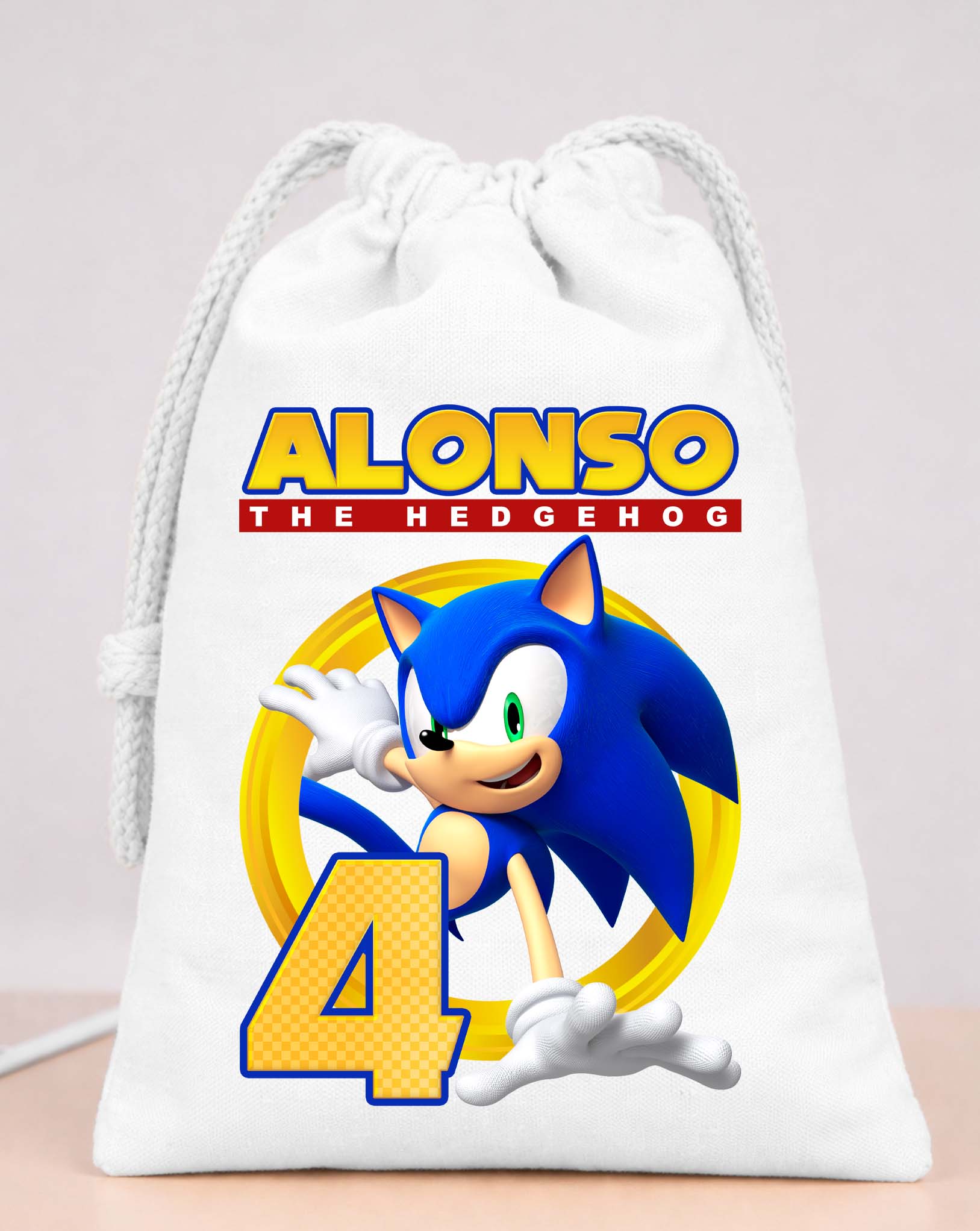 Sonic Party Bags Custom Name