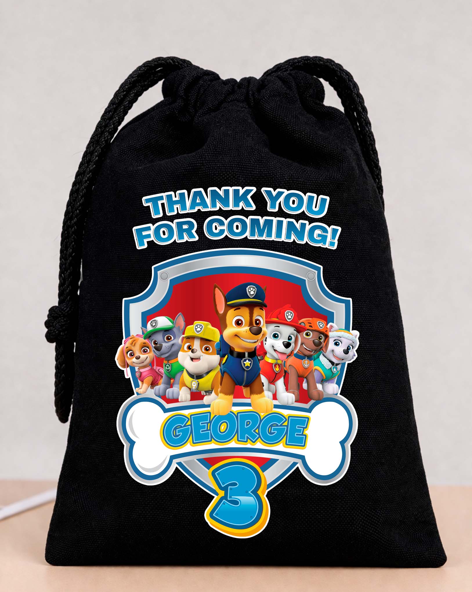 Paw Patrol Party Bags Custom Name